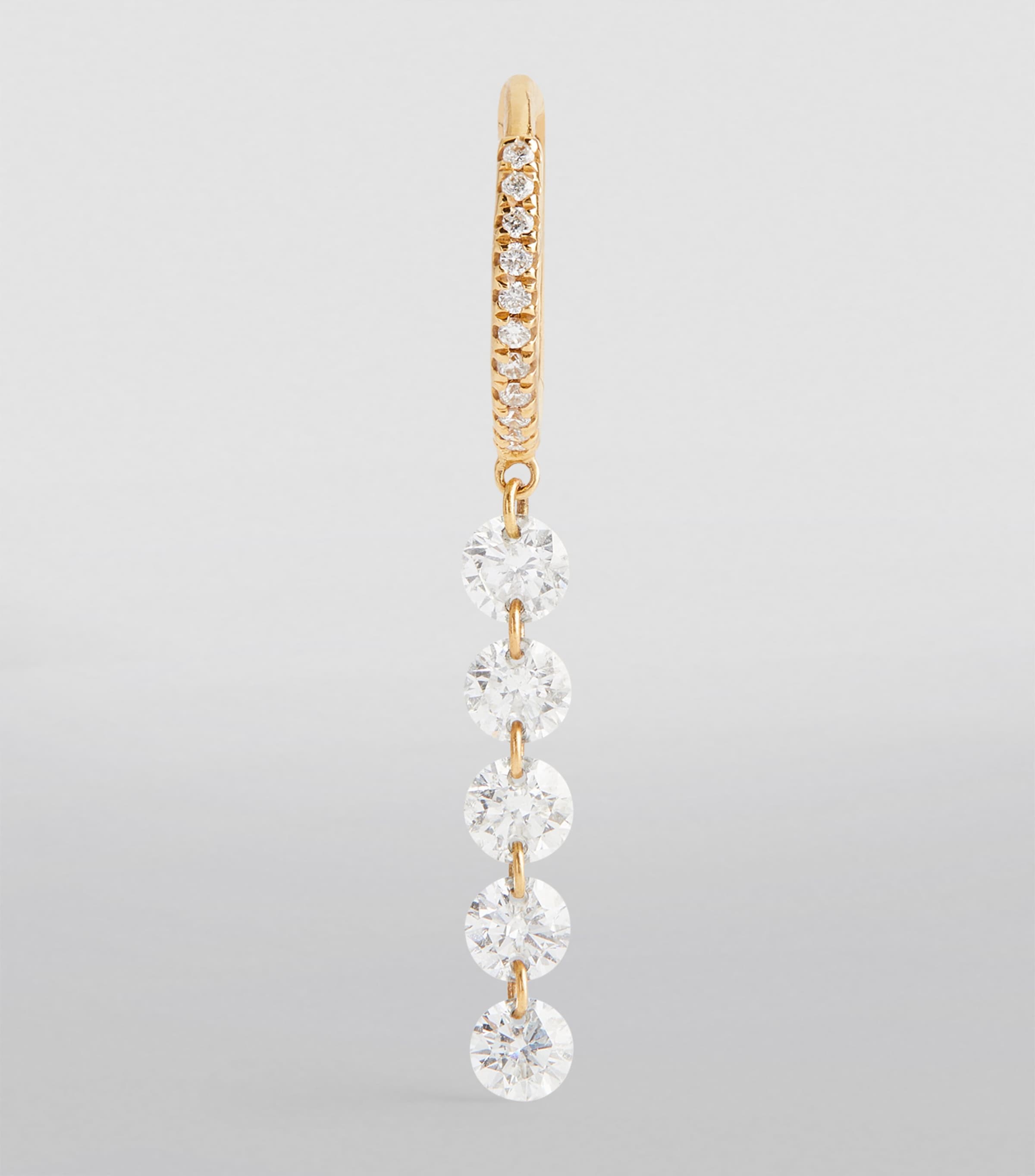 Yellow Gold Diamond Piercings Single Earring YELLOW GOLD Image 2