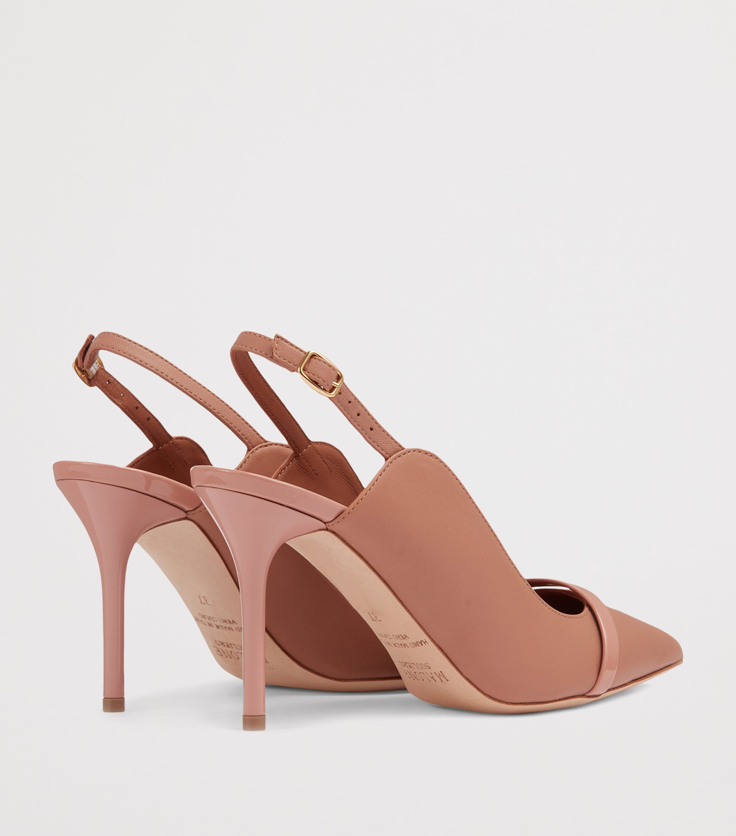 Leather Marion Slingback Pumps 85 BLUSH Image 4