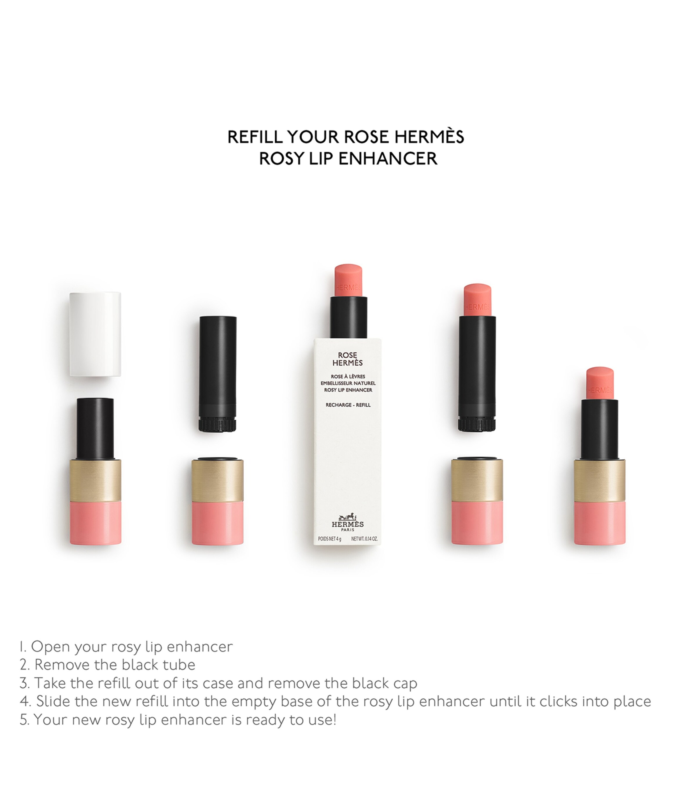 HERMÈS Rose Hermès Rosy Lip Enhancer - 49 Rose Tan Refill | Skincare | Lip Balms | Designers | HERMÈS HERMÈS Rose Hermès Rosy Lip Enhancer - 49 Rose Tan Refill | Skincare | Lip Balms | Designers | HERMÈS