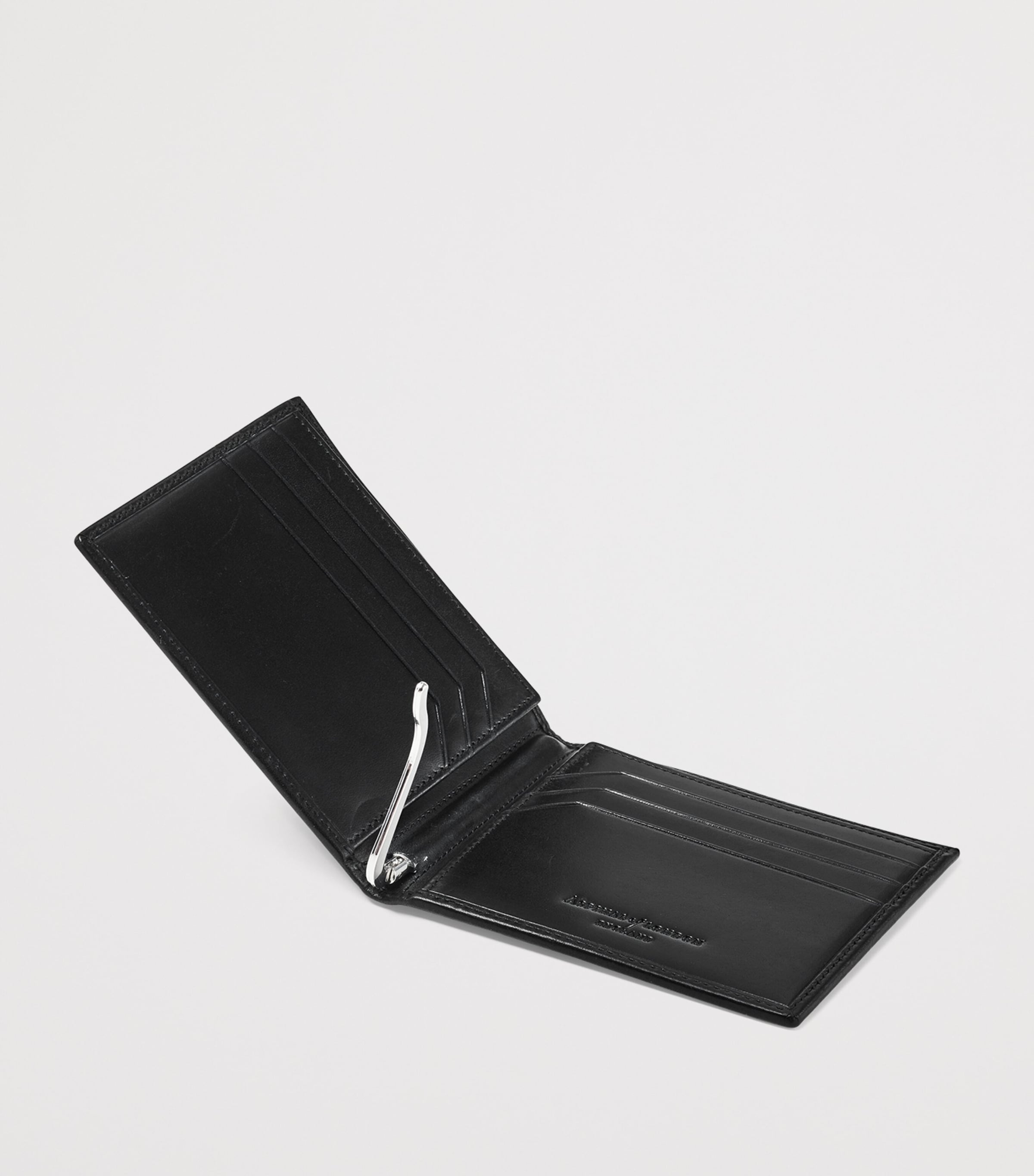 Leather Bifold Wallet BLACK Image 4