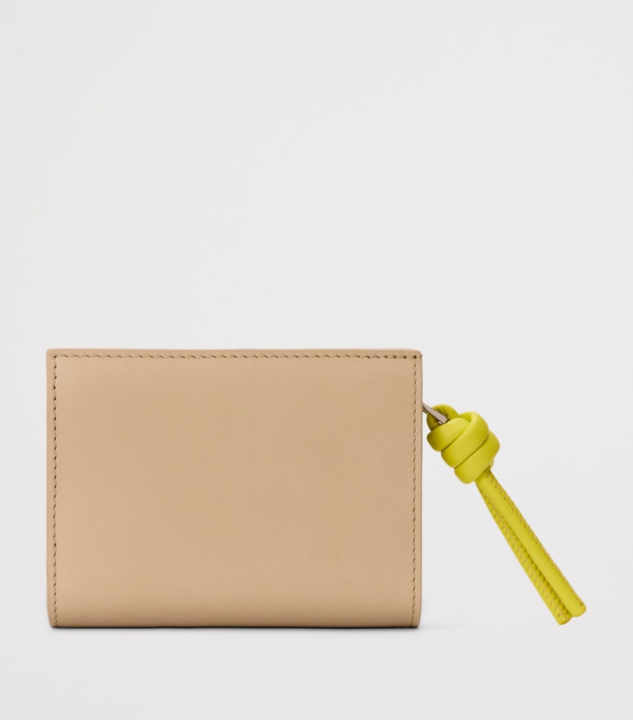 LOEWE Leather Knot Wallet Beige/lemon Image 4