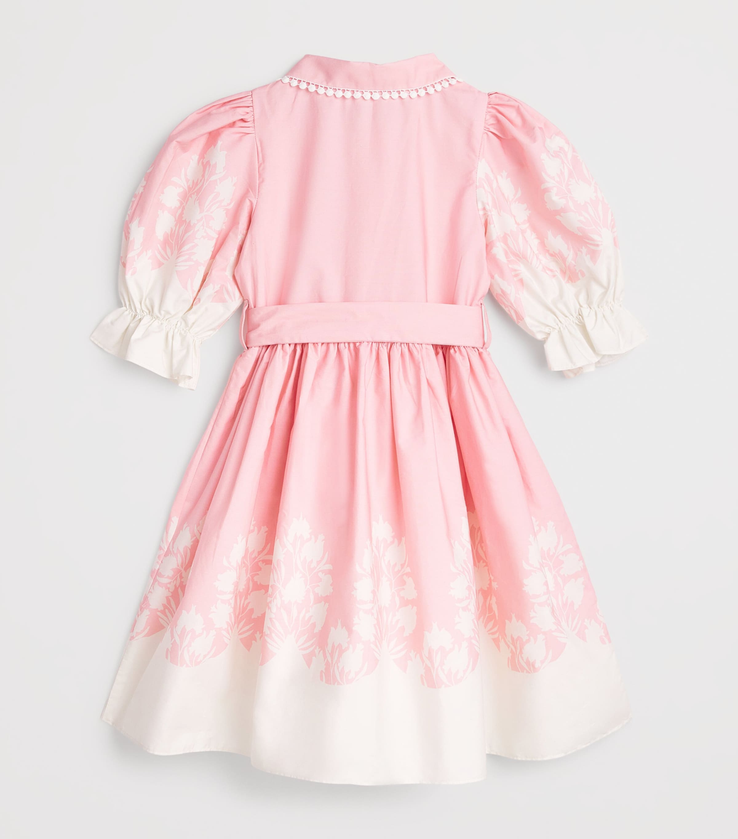Cotton Floral Dress (3-14 Years) BICOLOR PRINT S26-19 Image 2