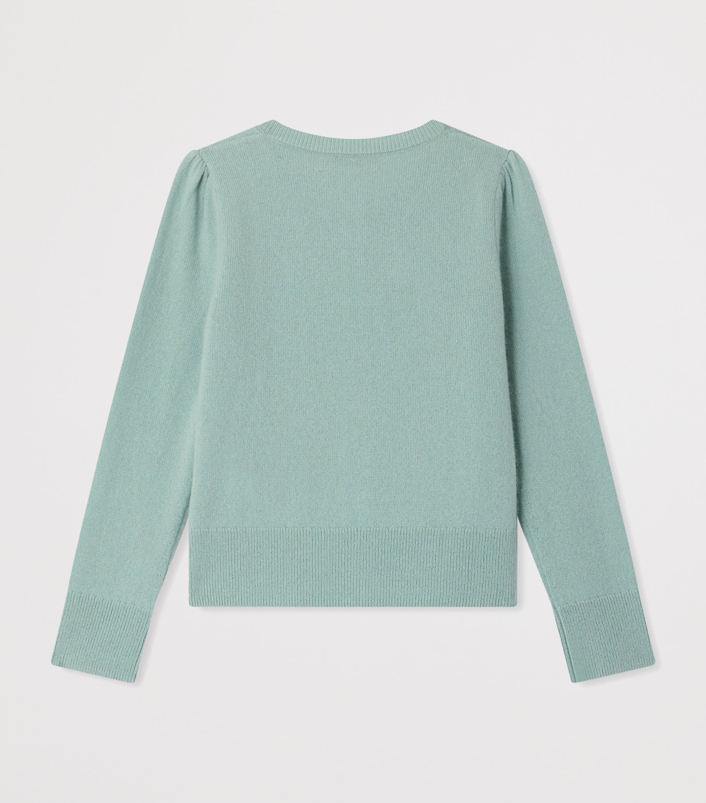 Bonpoint Cashmere Sequin-Detail Cardigan (10-14 Years) Vert De Gris Image 2