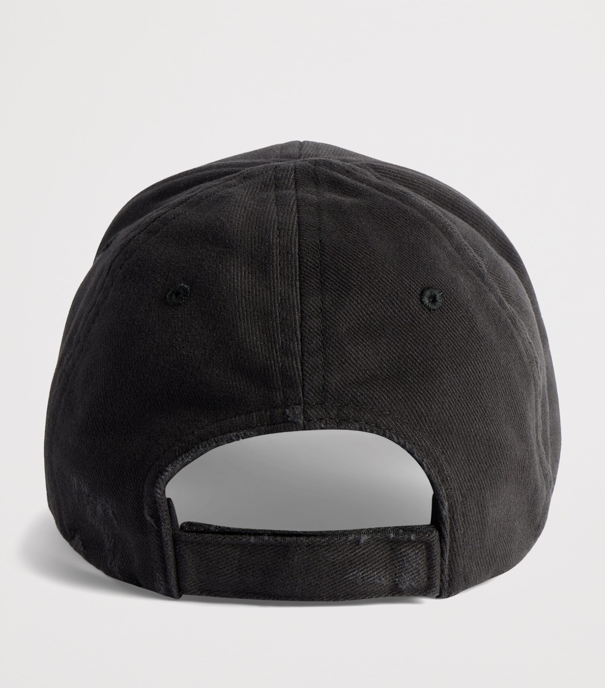 Balenciaga Cotton Messy Spray Logo Baseball Cap Image 4