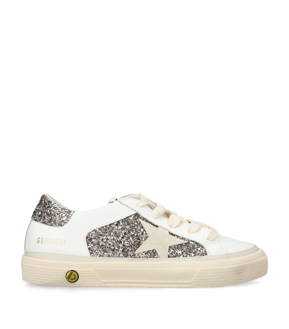 Golden Goose Leather May Sneakers Gold Comb Image 1