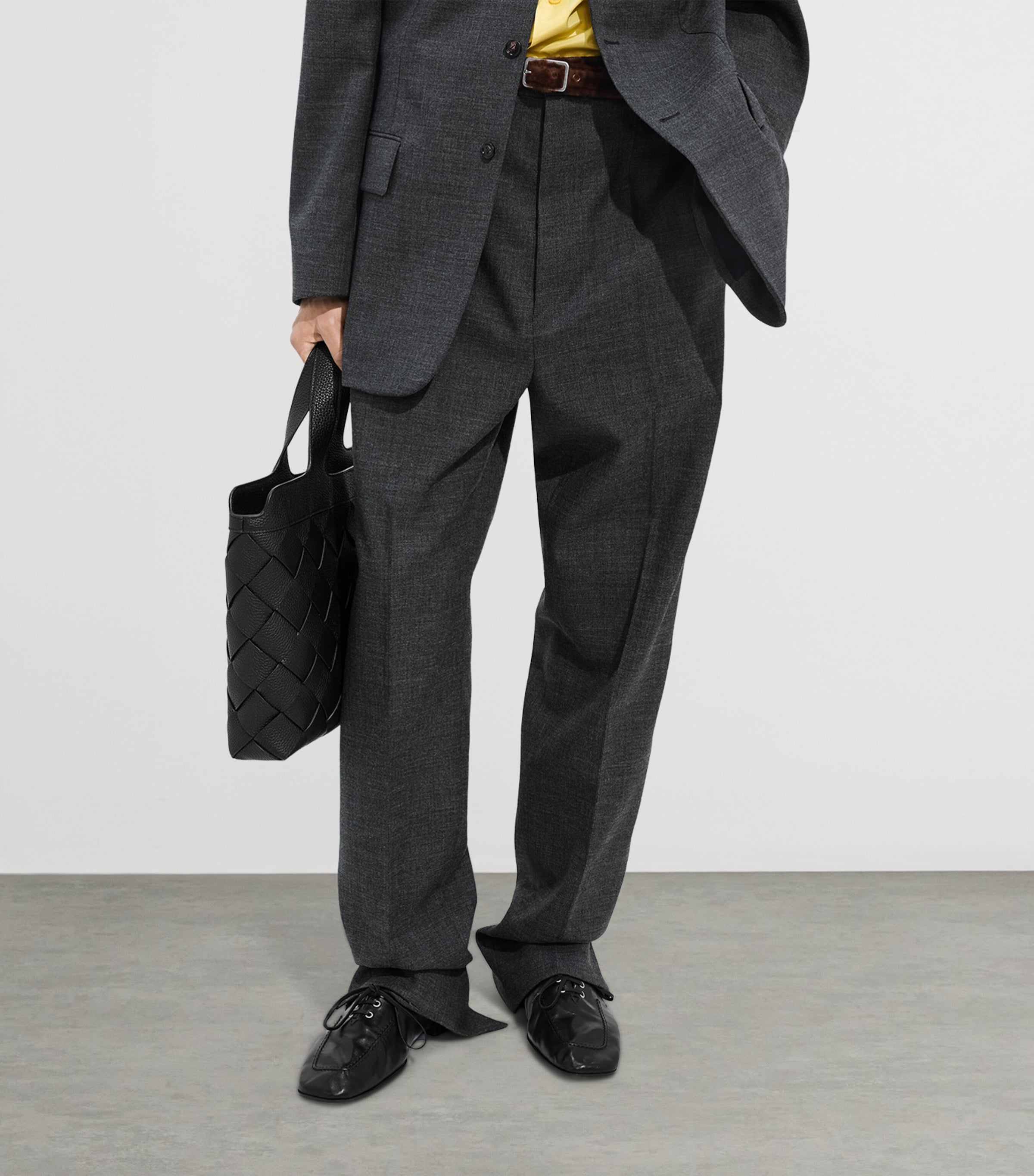 Bottega Veneta Leather Diago Briefcase Image 4