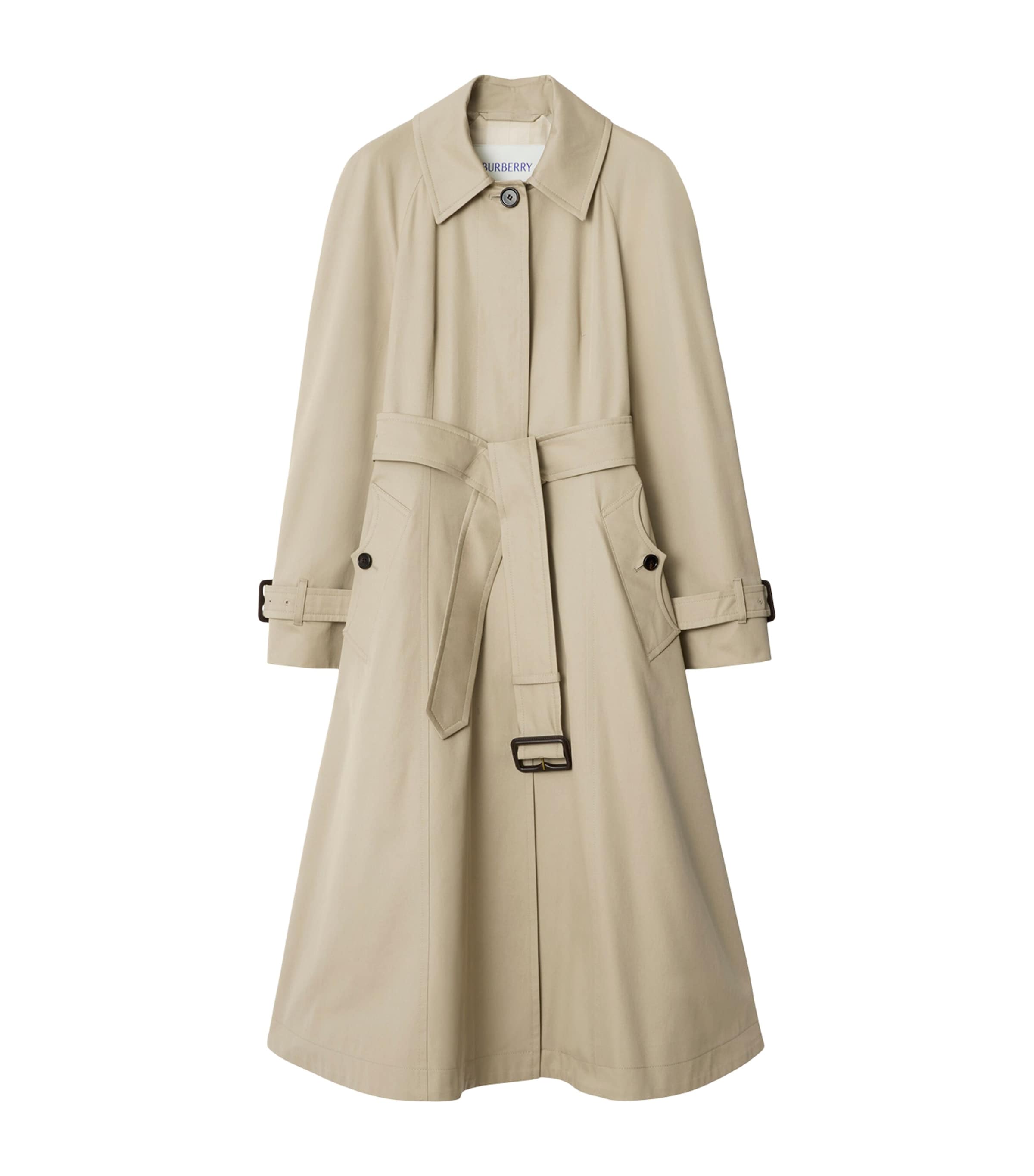 Burberry Ellingham Belted Cotton-gabardine Trench Coat In Multi
