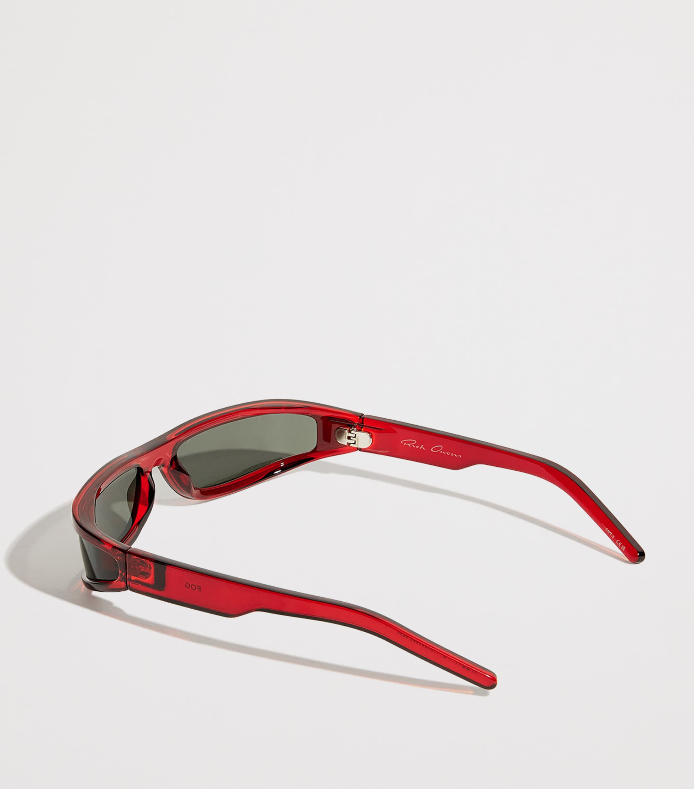 Rick Owens Fog Rectangular Sunglasses Blk Tmpl/blk Image 3