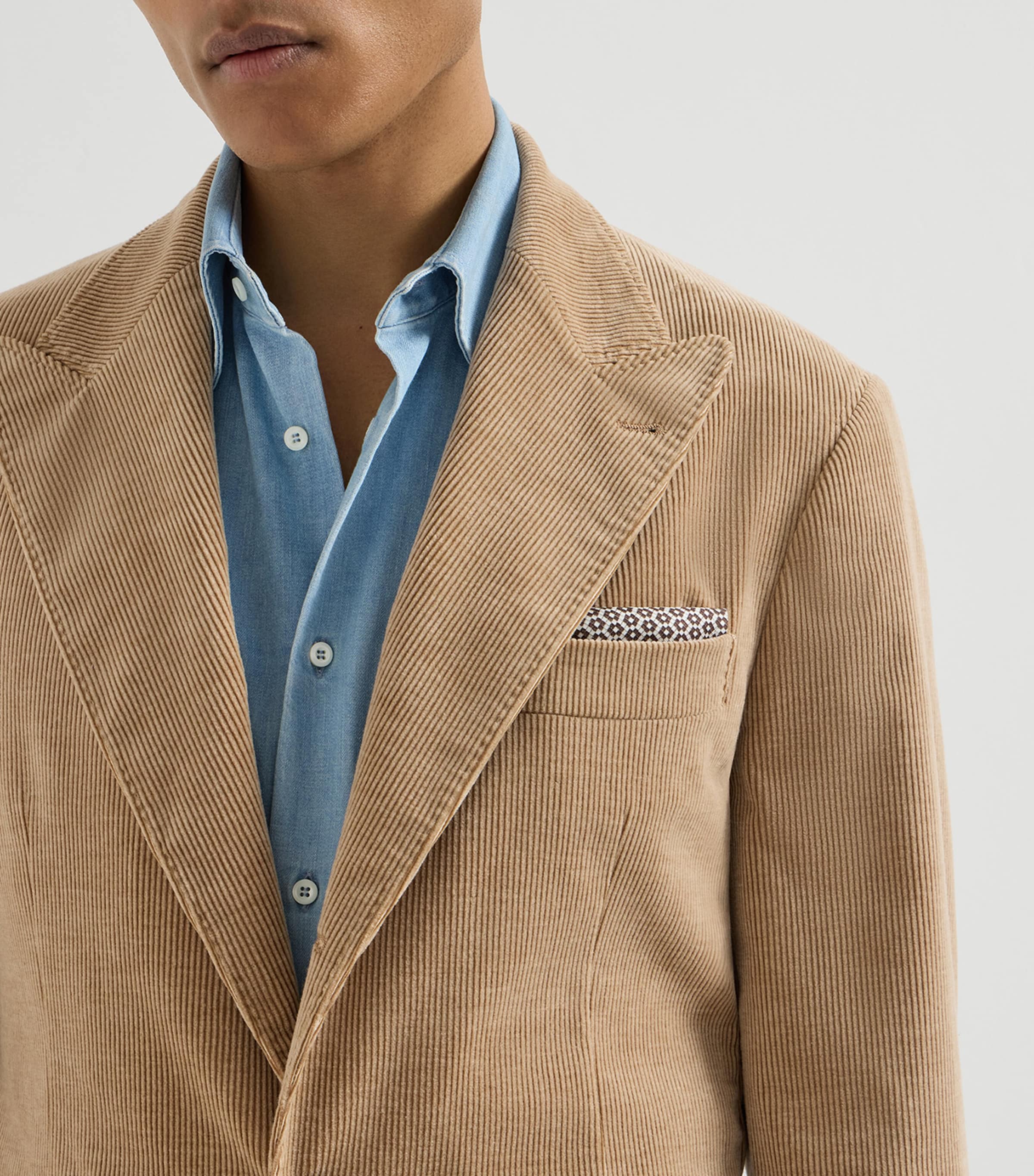 Brunello Cucinelli Silk Tile-Pattern Pocket Square Image 2