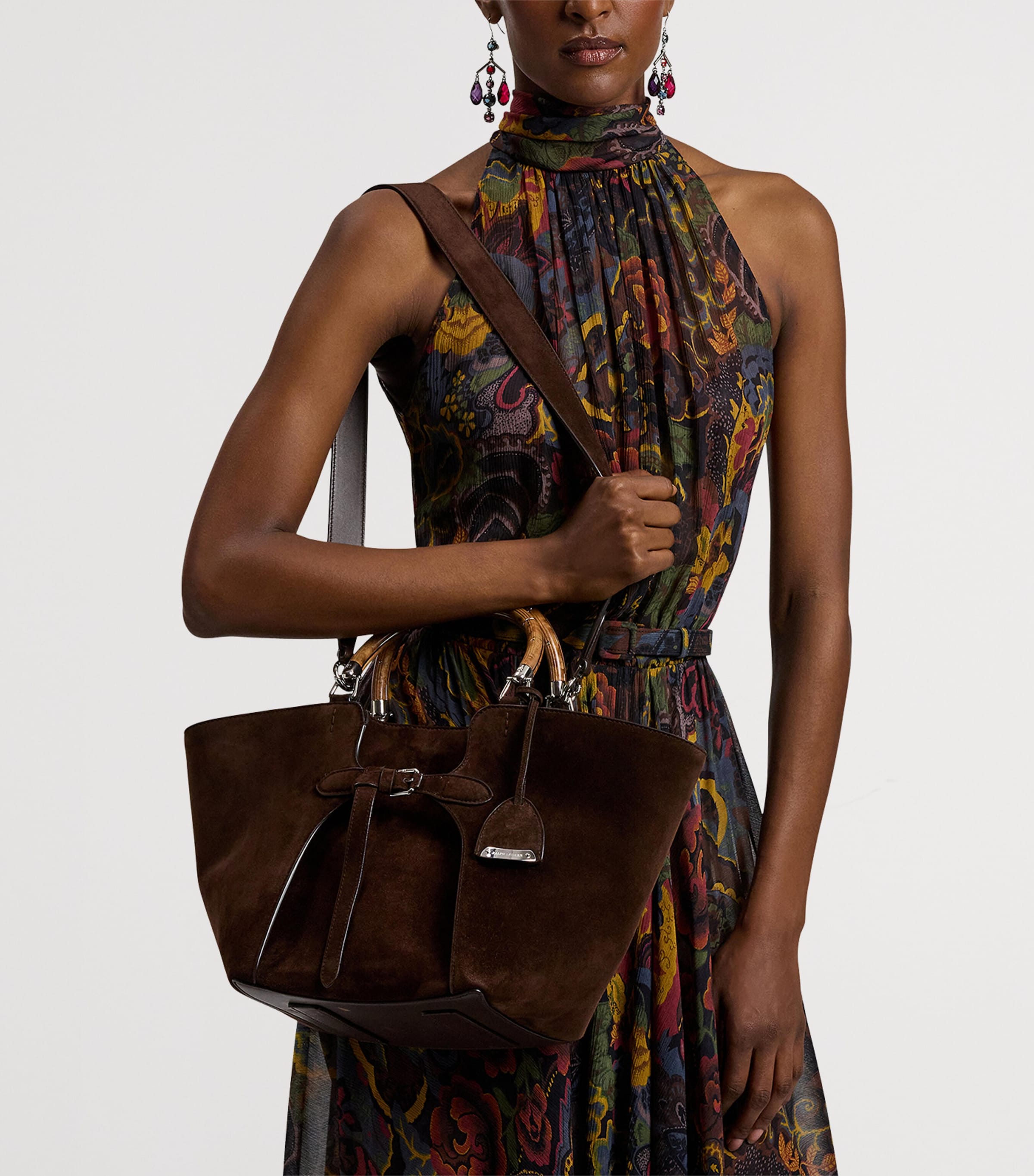 Suede Ralph Tote Bag MOCHA Image 9