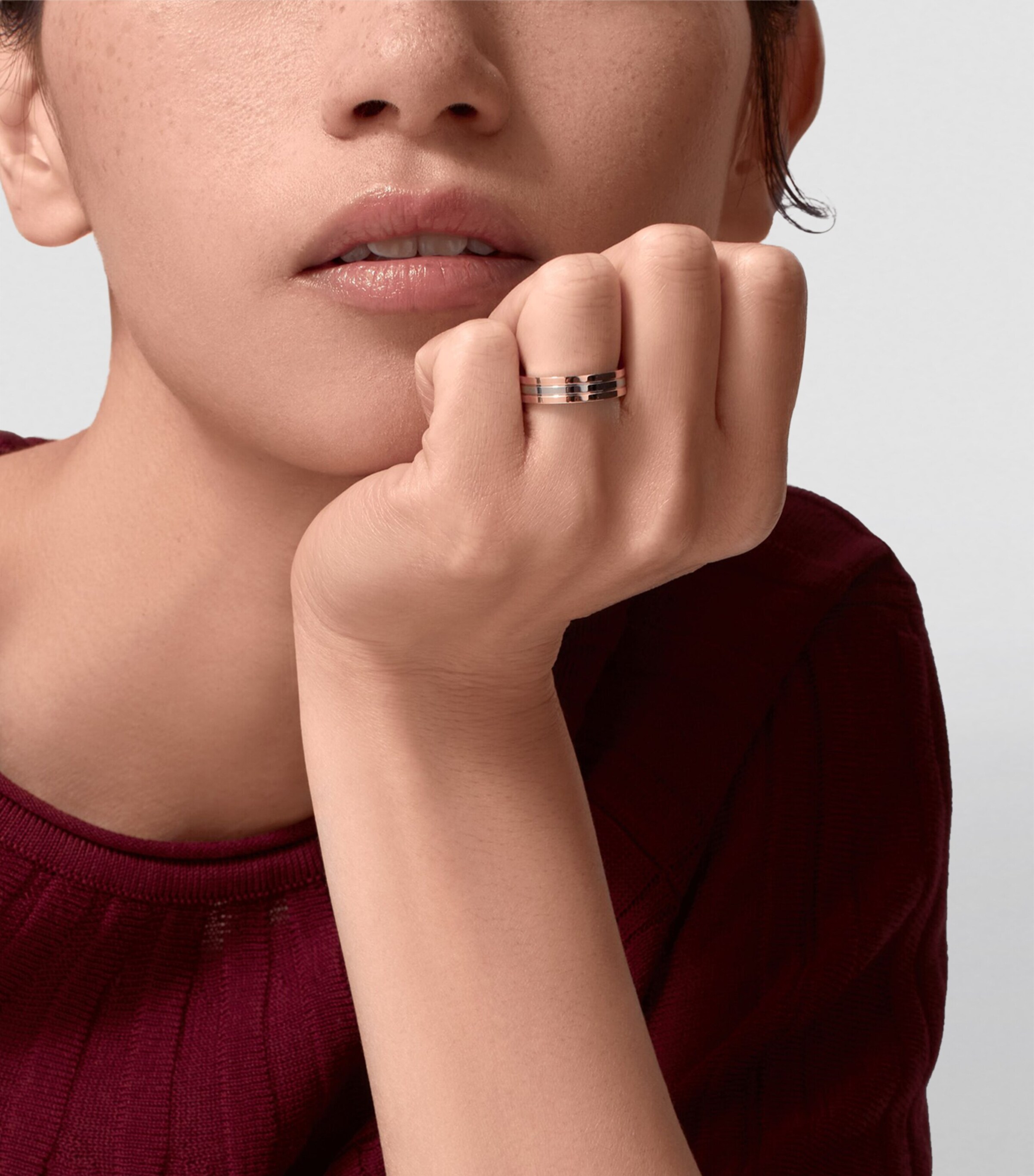 【Cartier】Vendome Louis Cartier ring Wedding Band Pink Gold Vendome Louis Cartier wedding band, 4.8 mm width, paved