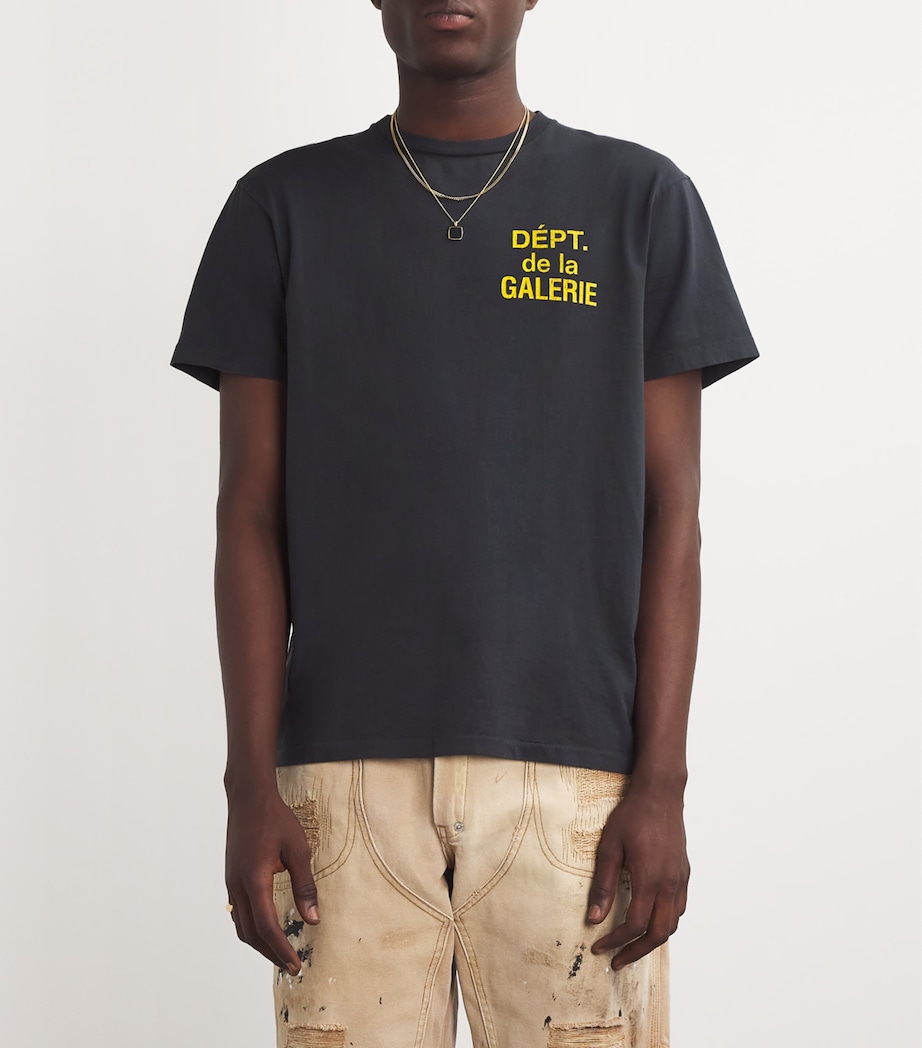 Cotton Logo T-Shirt BLACK Image 3