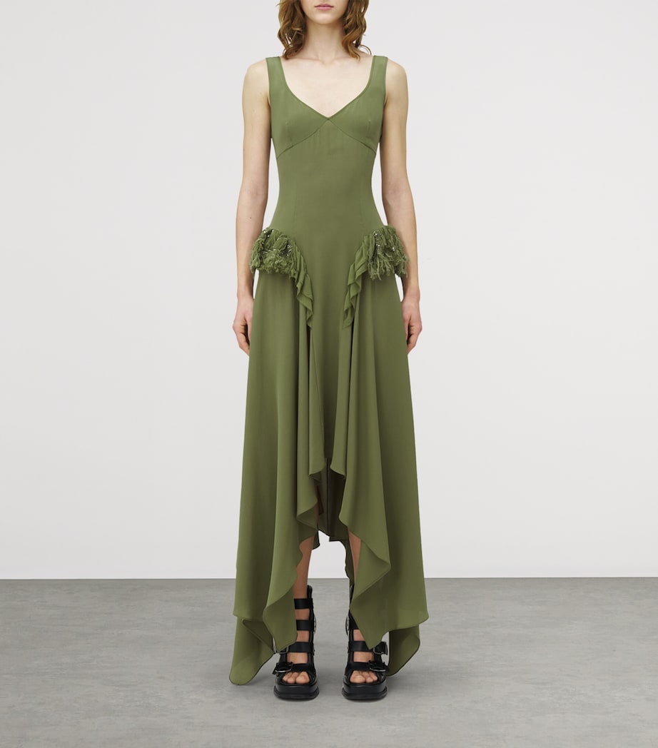 Silk Asymmetric Midi Dress 3009 Image 2