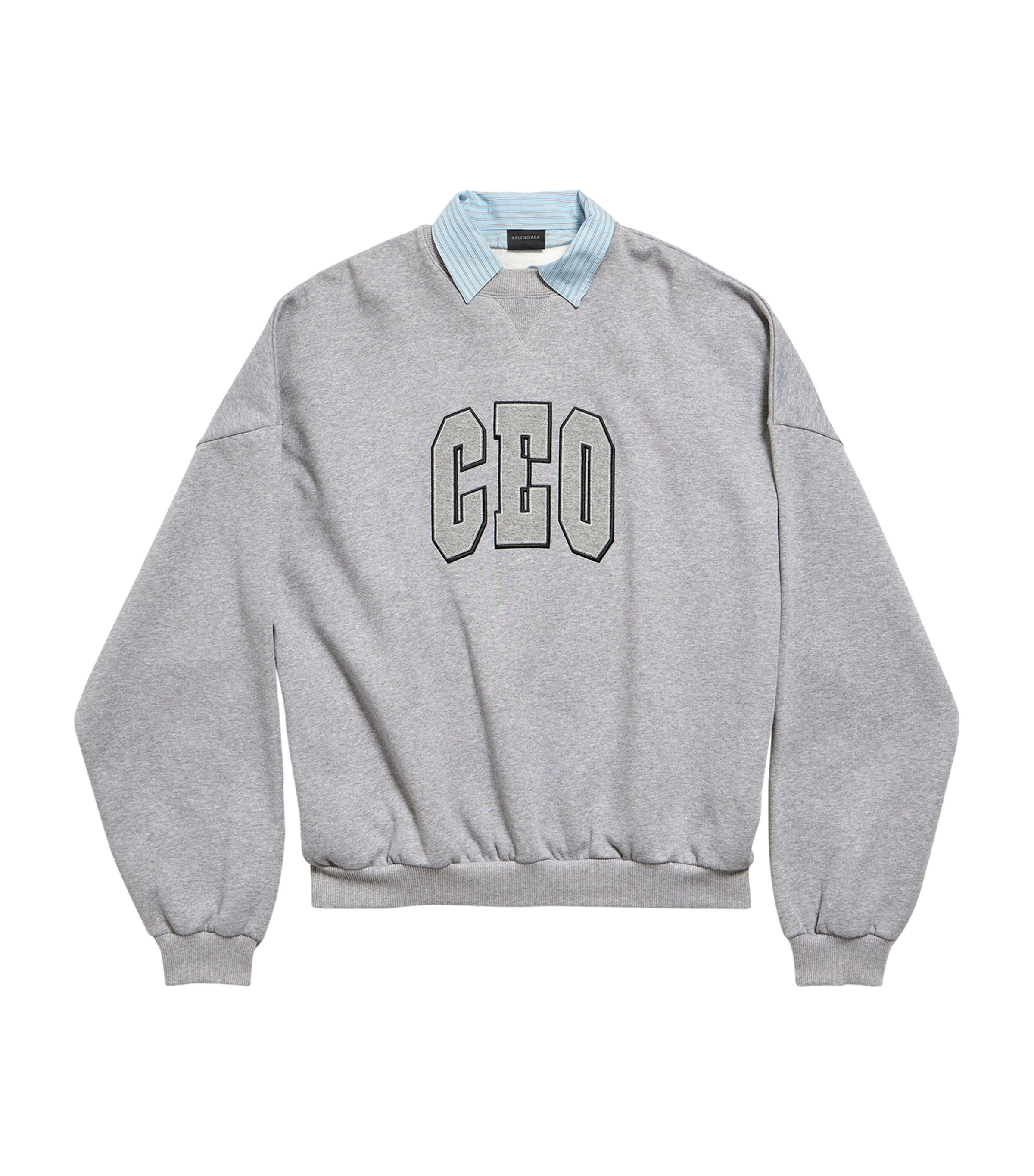 スウェット・トレーナー BALENCIAGA COTTON SWEATSHIRT Balenciaga Political Campaign Cotton Sweatshirt | Grey