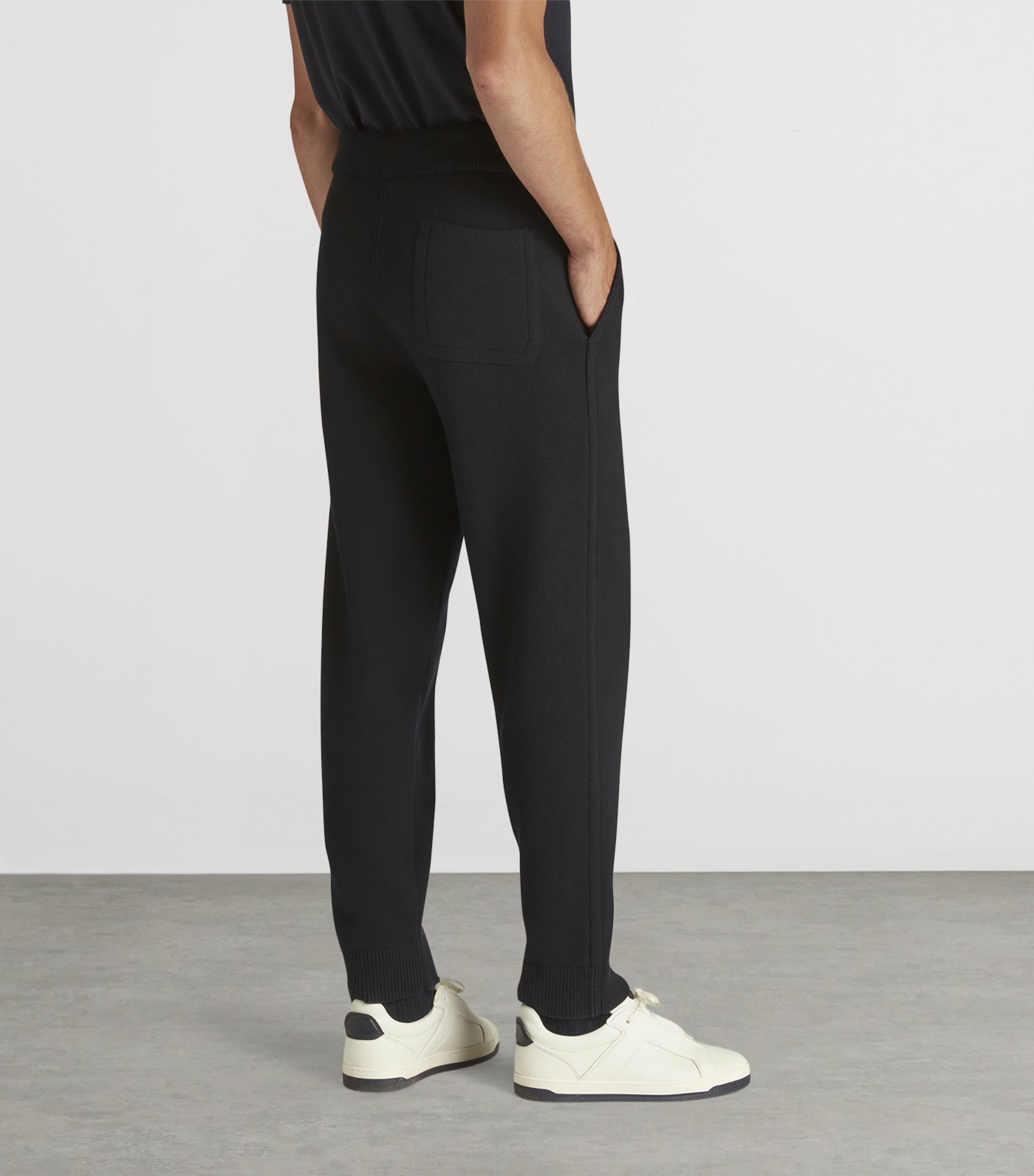Cotton-Cashmere Sweatpants 416HOUSE NAVY Image 4