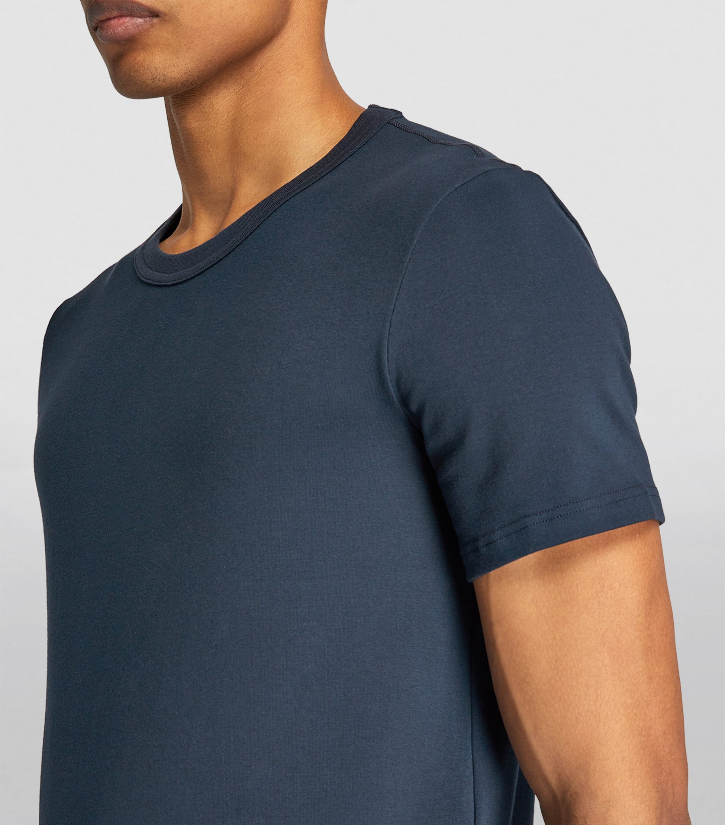 Crew-Neck T-Shirt 412 NAVY Image 7