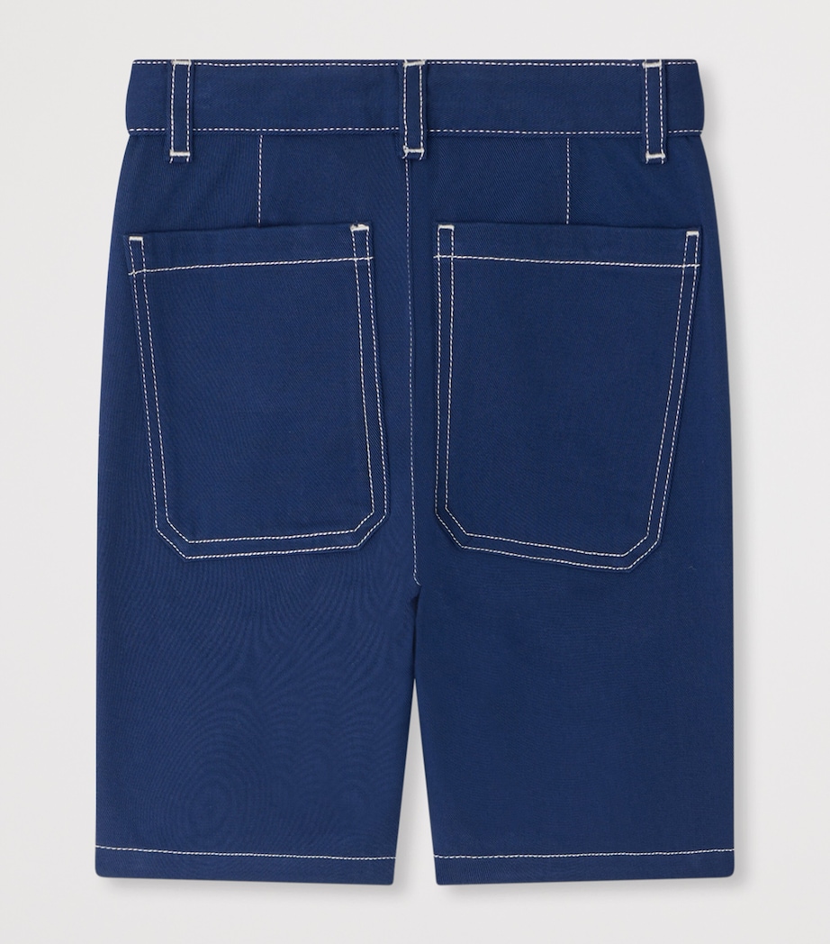 Bonpoint x Maison Kitsuné Denim Elzo Shorts (4-14 Years) Bleu De Prusse Image 2