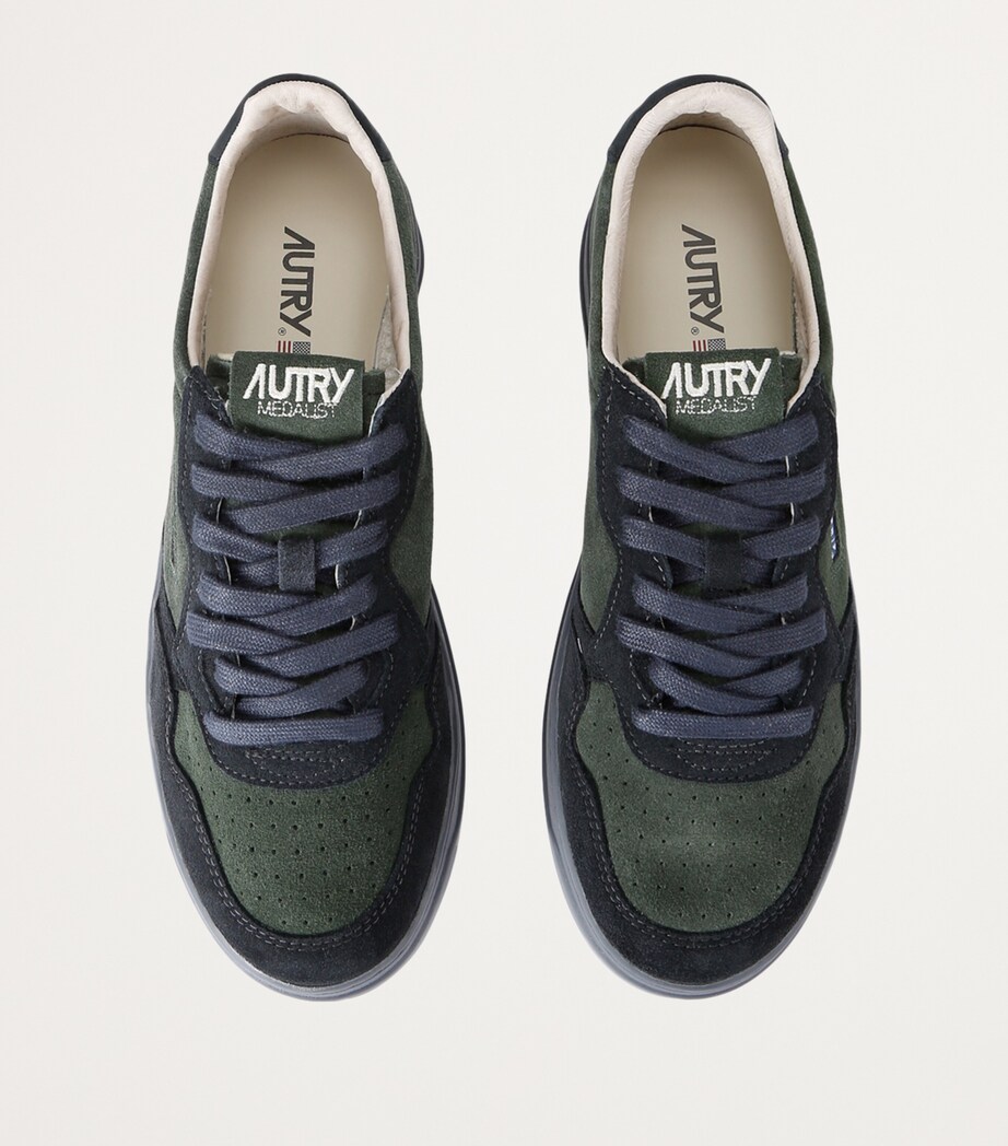 Autry Suede Medalist Sneakers Dark Green Image 4