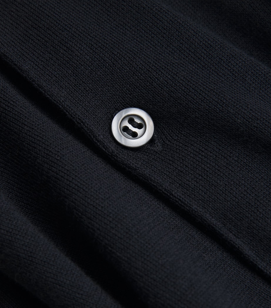 Cotton-Cashmere Elias Polo Shirt NAVY Image 5