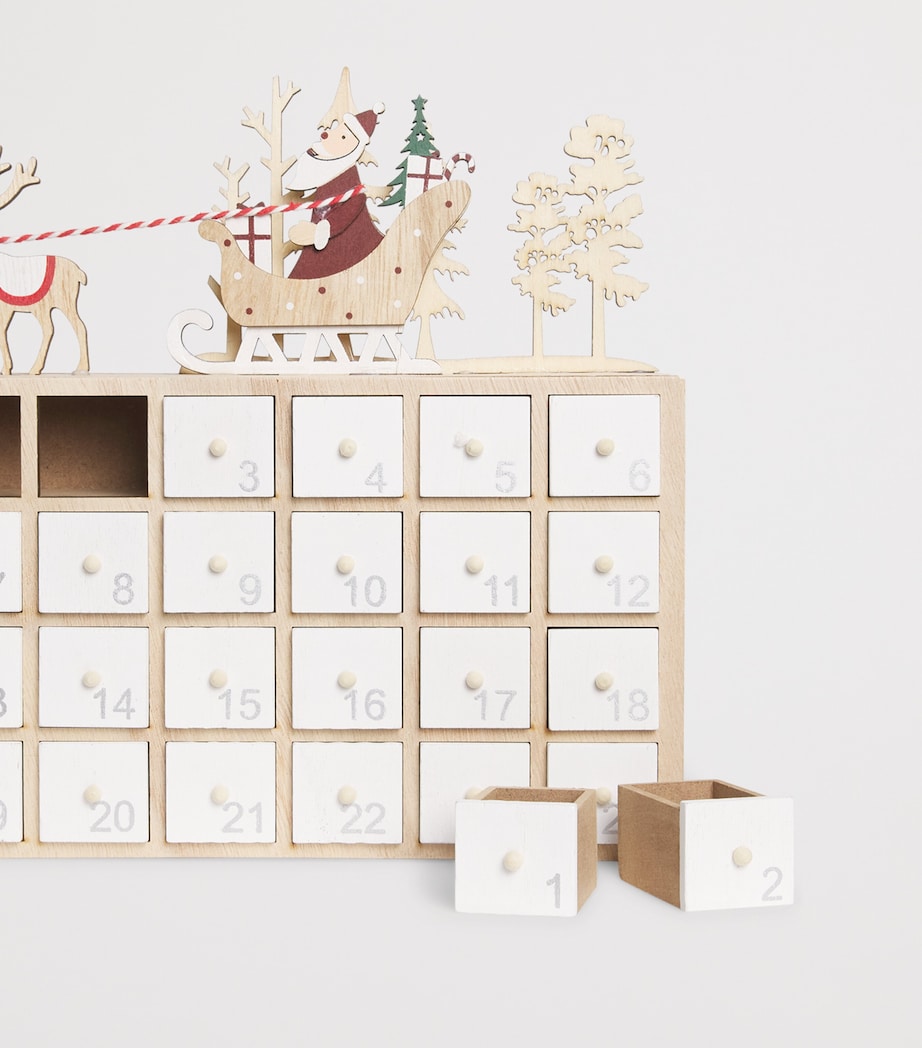 Wood Box Advent Calendar MULTI Image 2