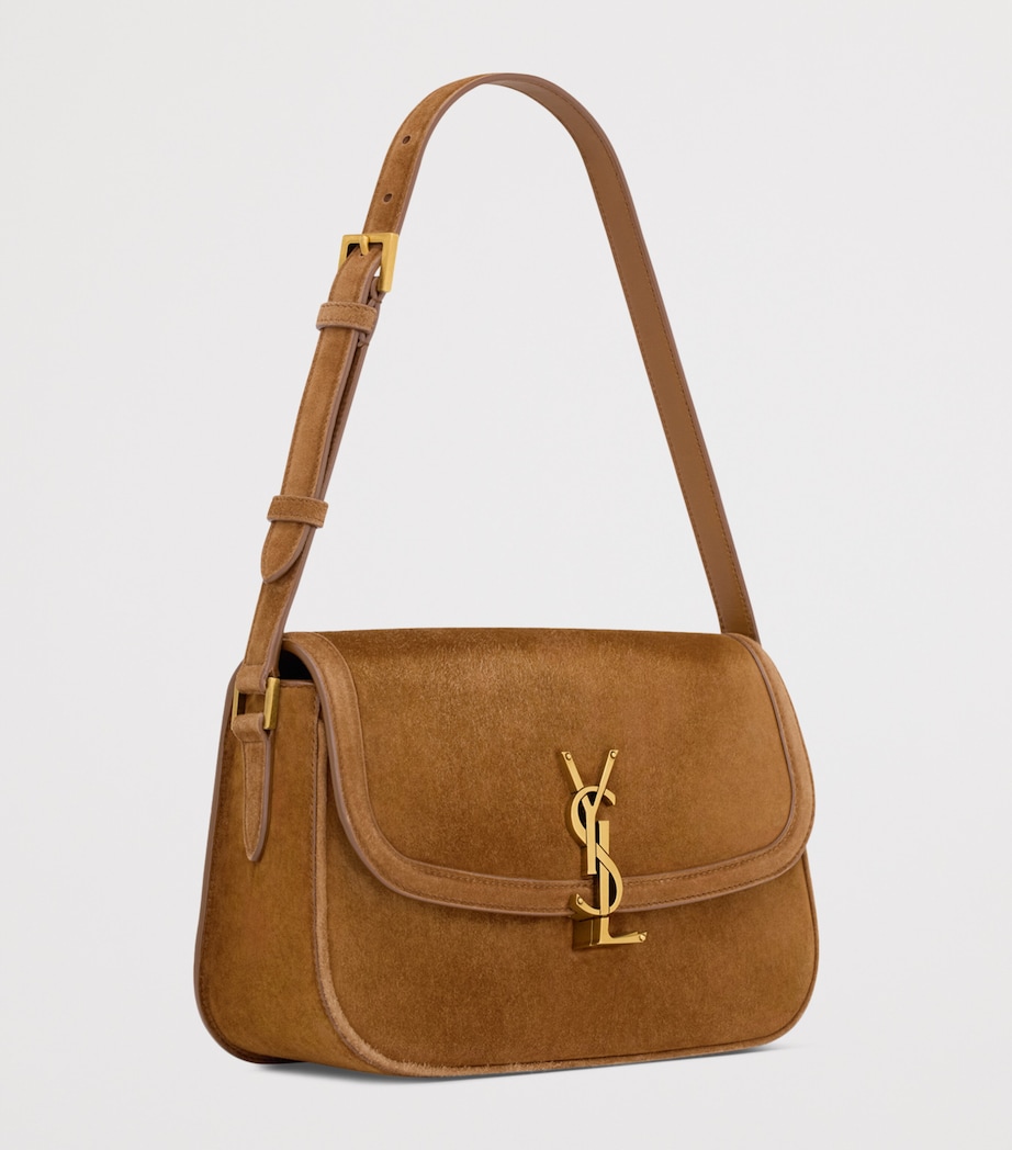 Medium Suede Soferino Shoulder Bag 2916 Image 5