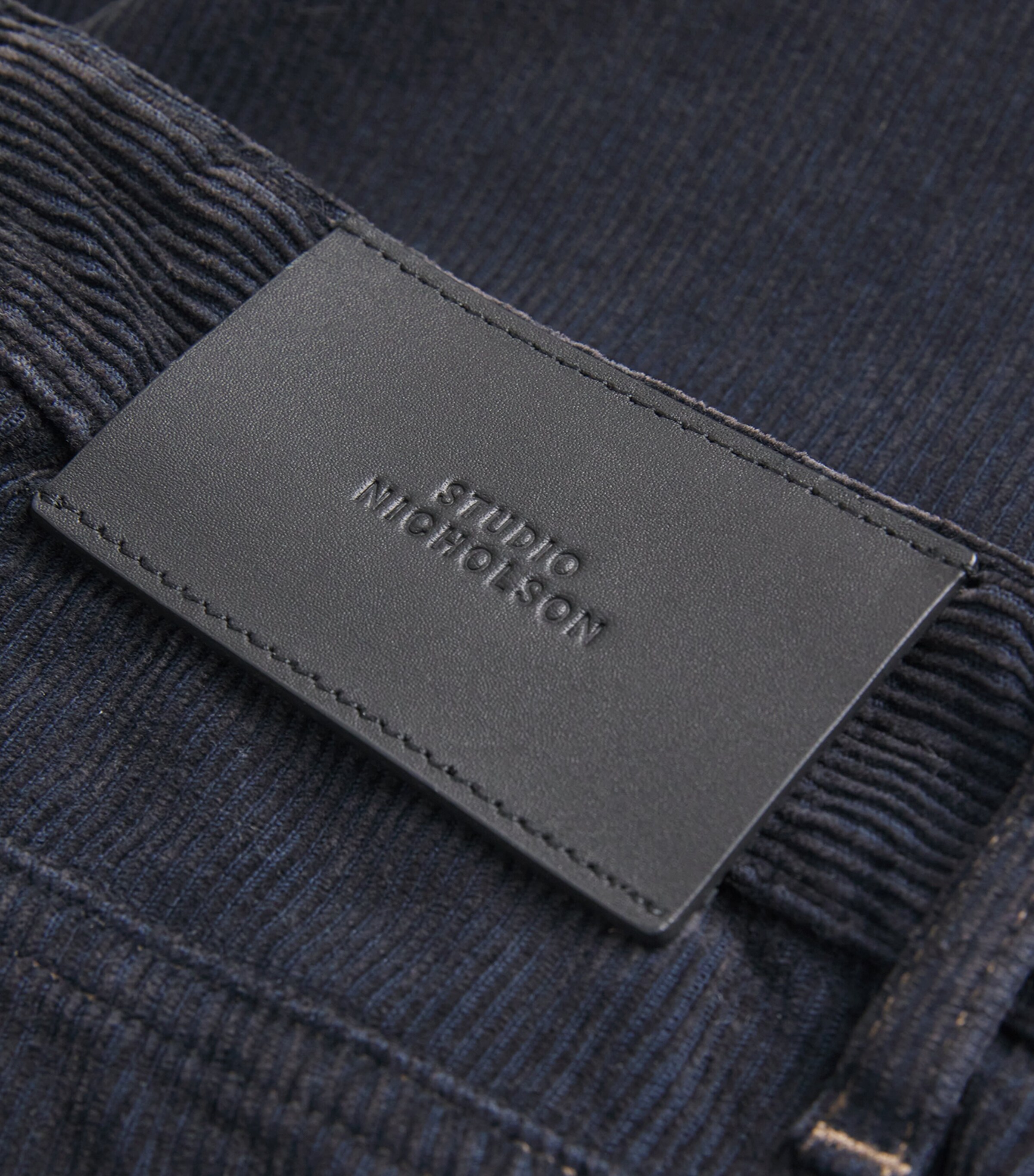 x Aaron Levine Cotton Corduroy Woodstock Trousers FADED BLUE Image 5