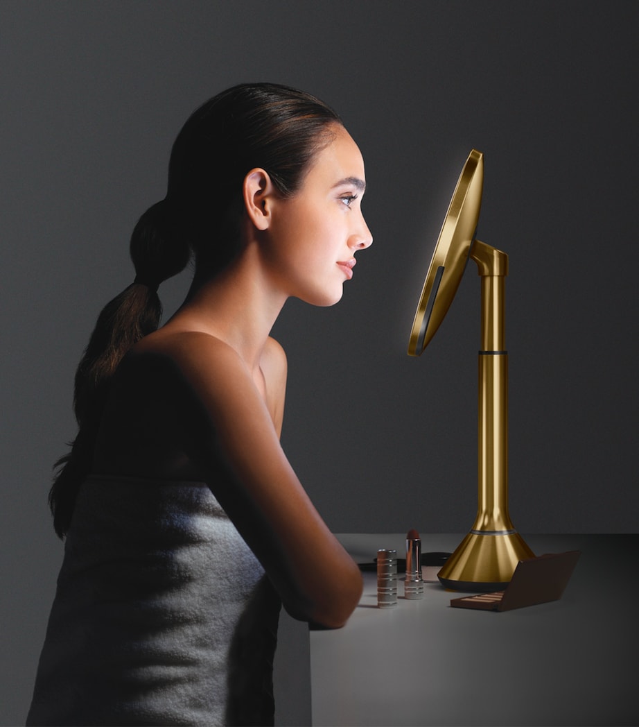Simplehuman Round Sensor Touch Mirror Brass Stn Steel Image 6