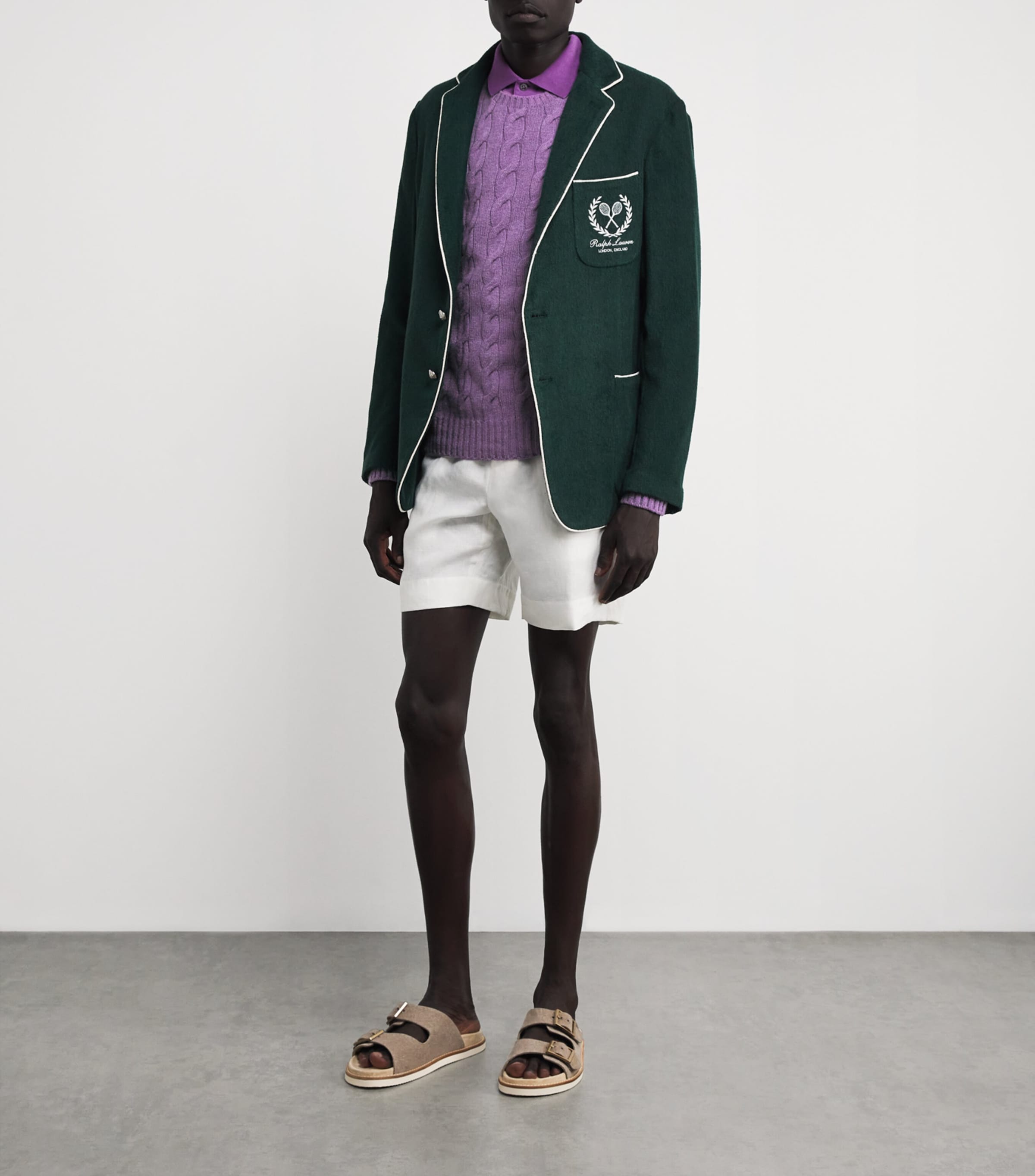 Cashmere Cable-Knit Sweater FIG PURPLE MELANGE Image 2