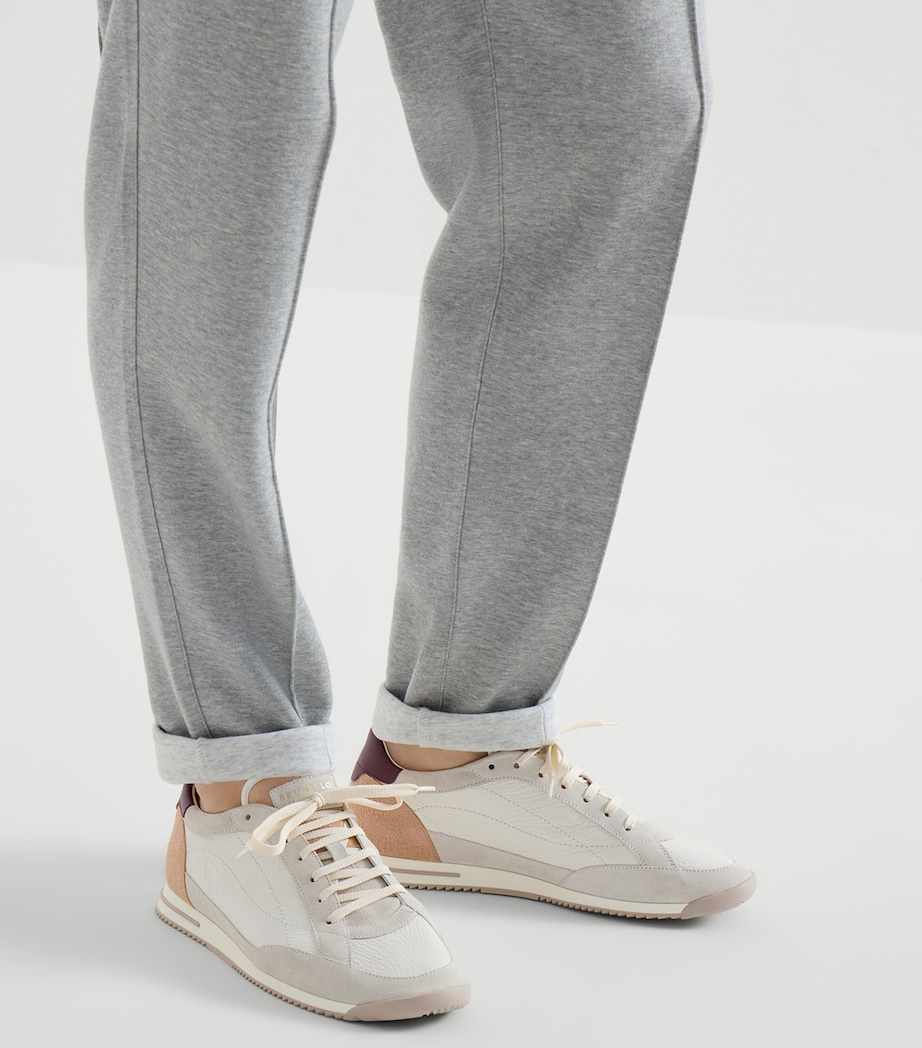 Brunello Cucinelli Deerskin-Suede Low-Top Sneakers Image 4
