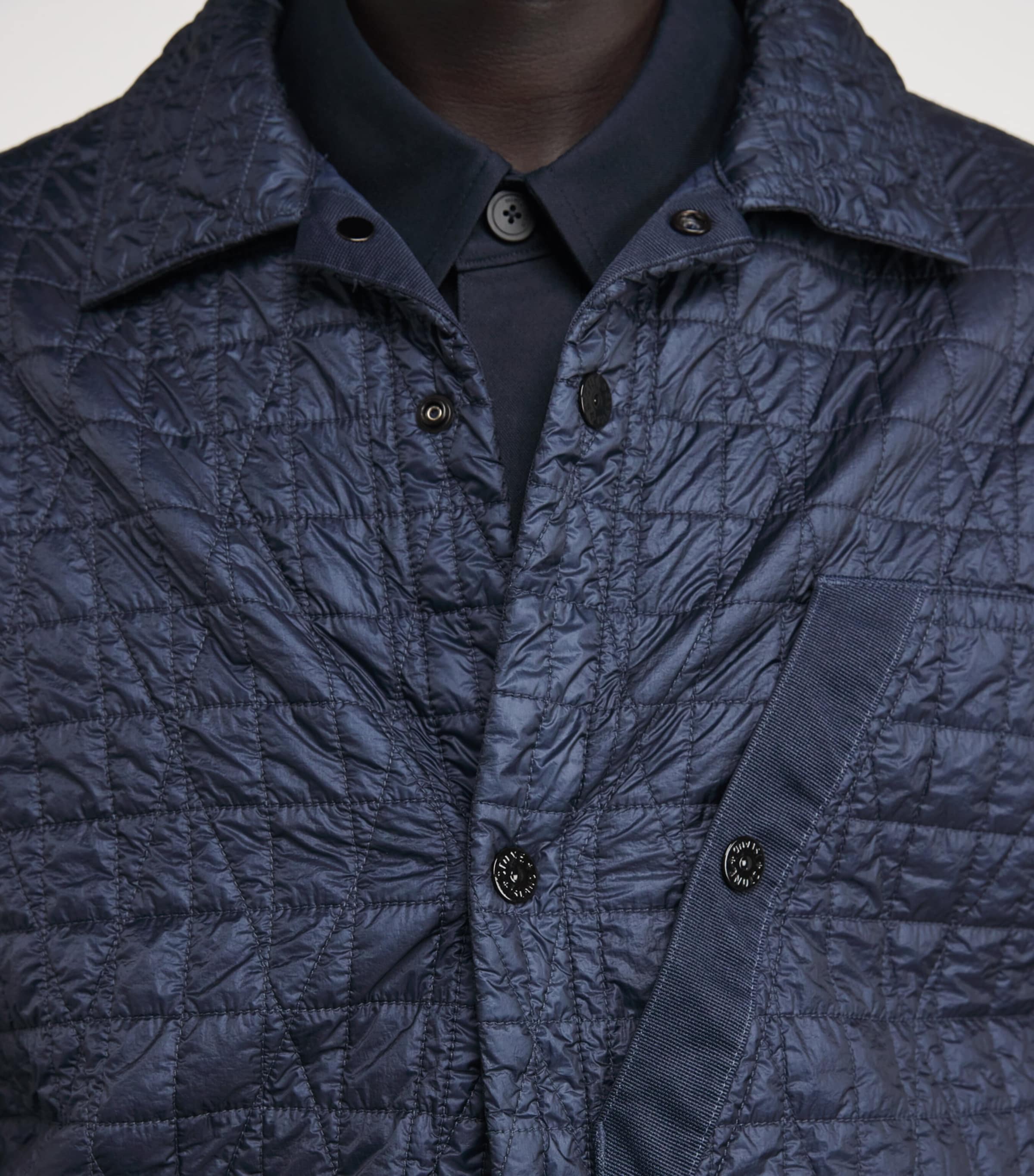 Crinkle Reps Padded Coach Jacket V0026 Image 6