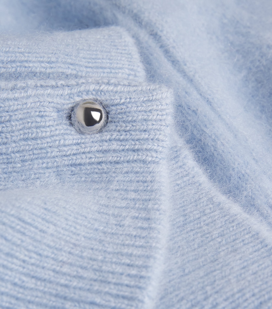 Wool Brushed Cardigan SKY Image 5