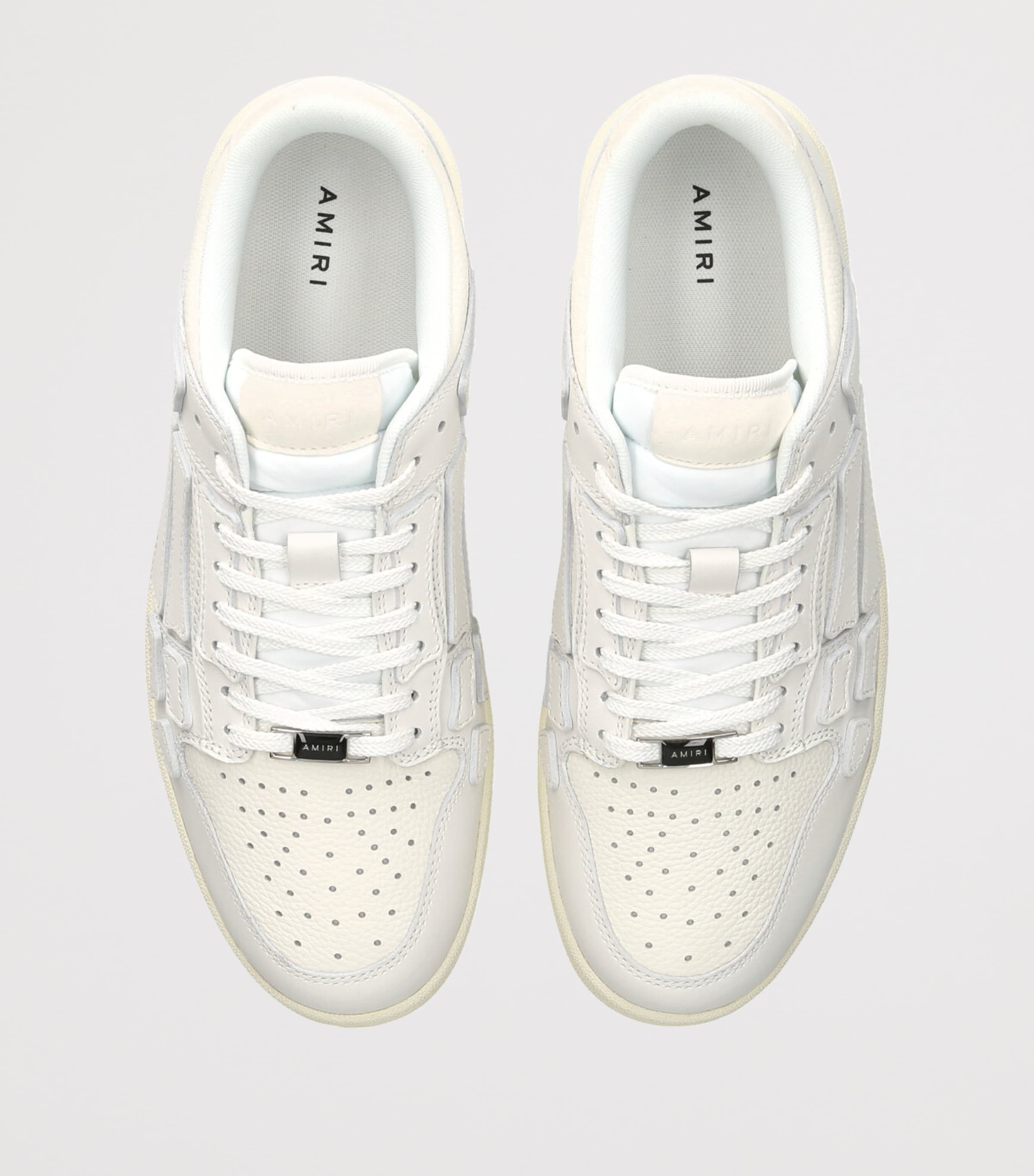 Leather Skel Top Low Sneakers BONE Image 4