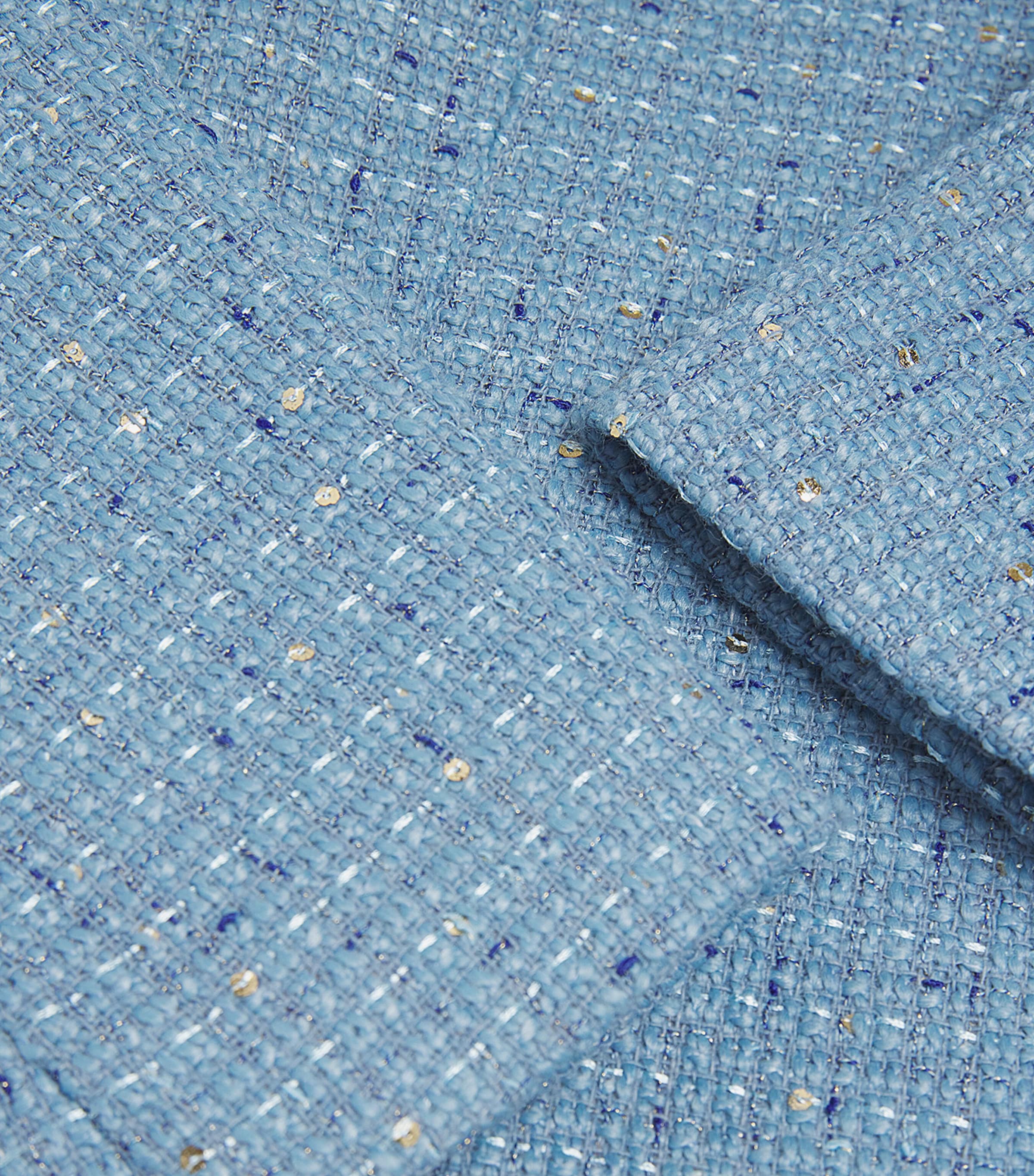 Embellished Tweed Jacket BLUE Image 5