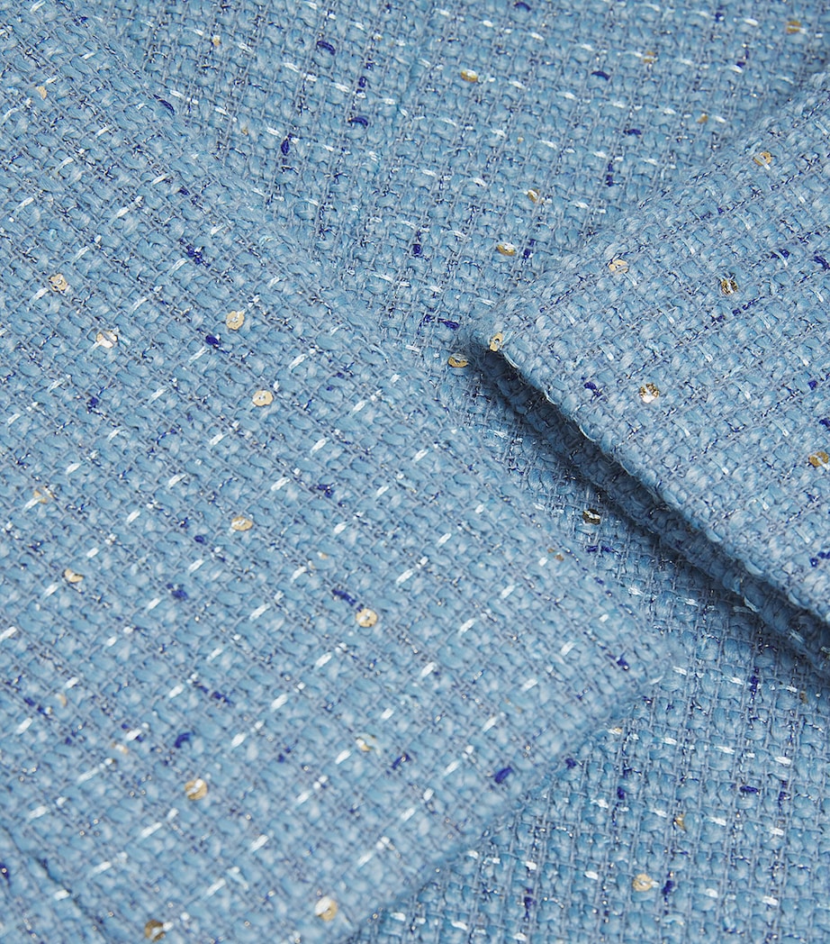 Embellished Tweed Jacket BLUE Image 5