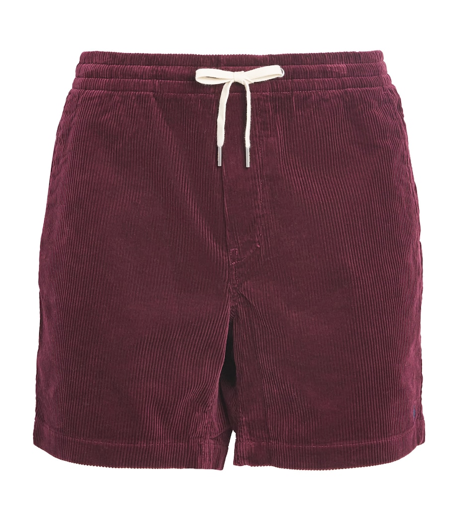 Corduroy Logo Shorts RED Image 1