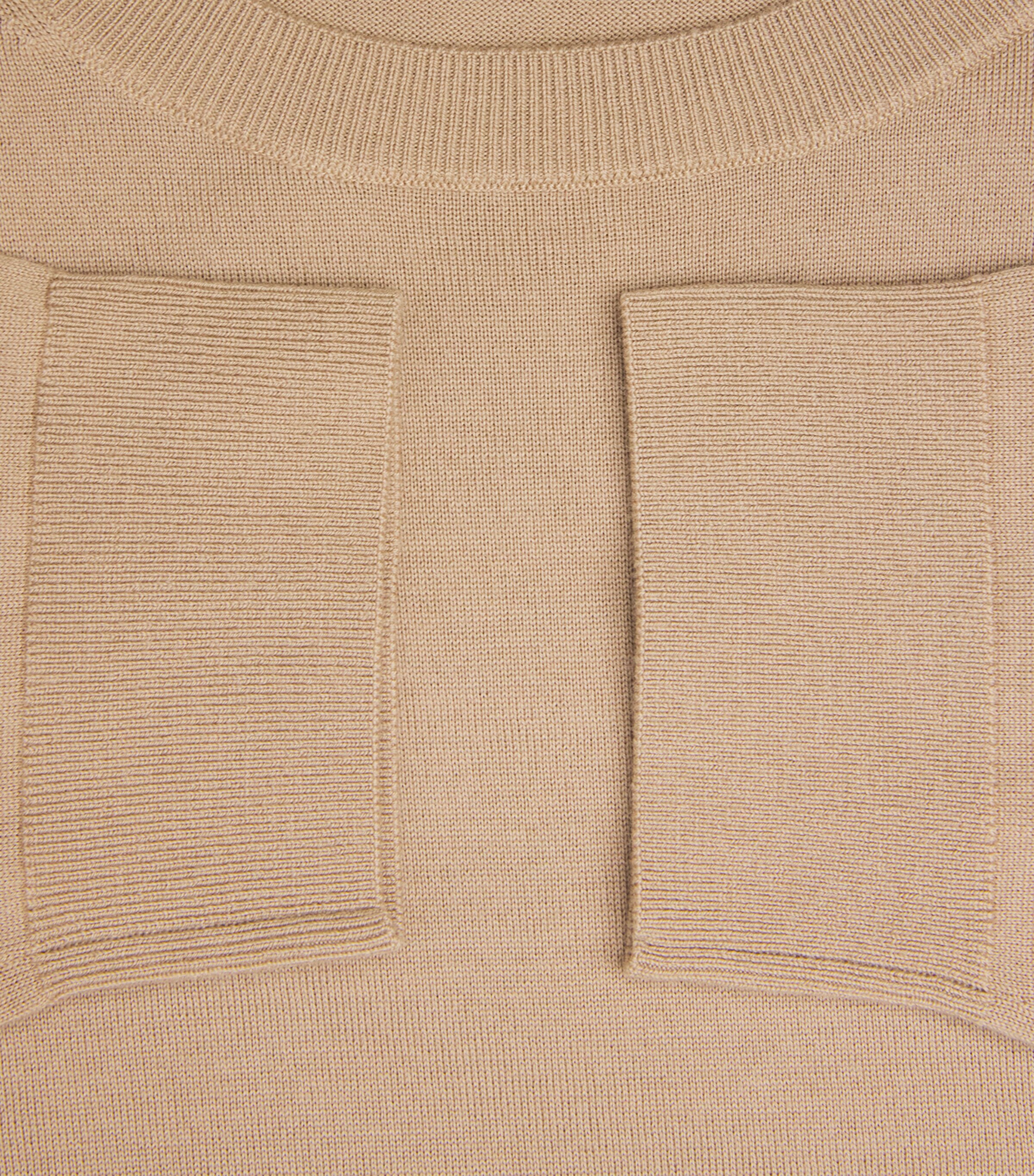 Falke Mens Stretch-Virgin Wool Sweater Seasame Image 6