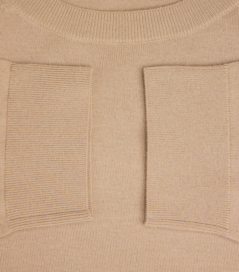 Falke Mens Stretch-Virgin Wool Sweater Seasame Image 6
