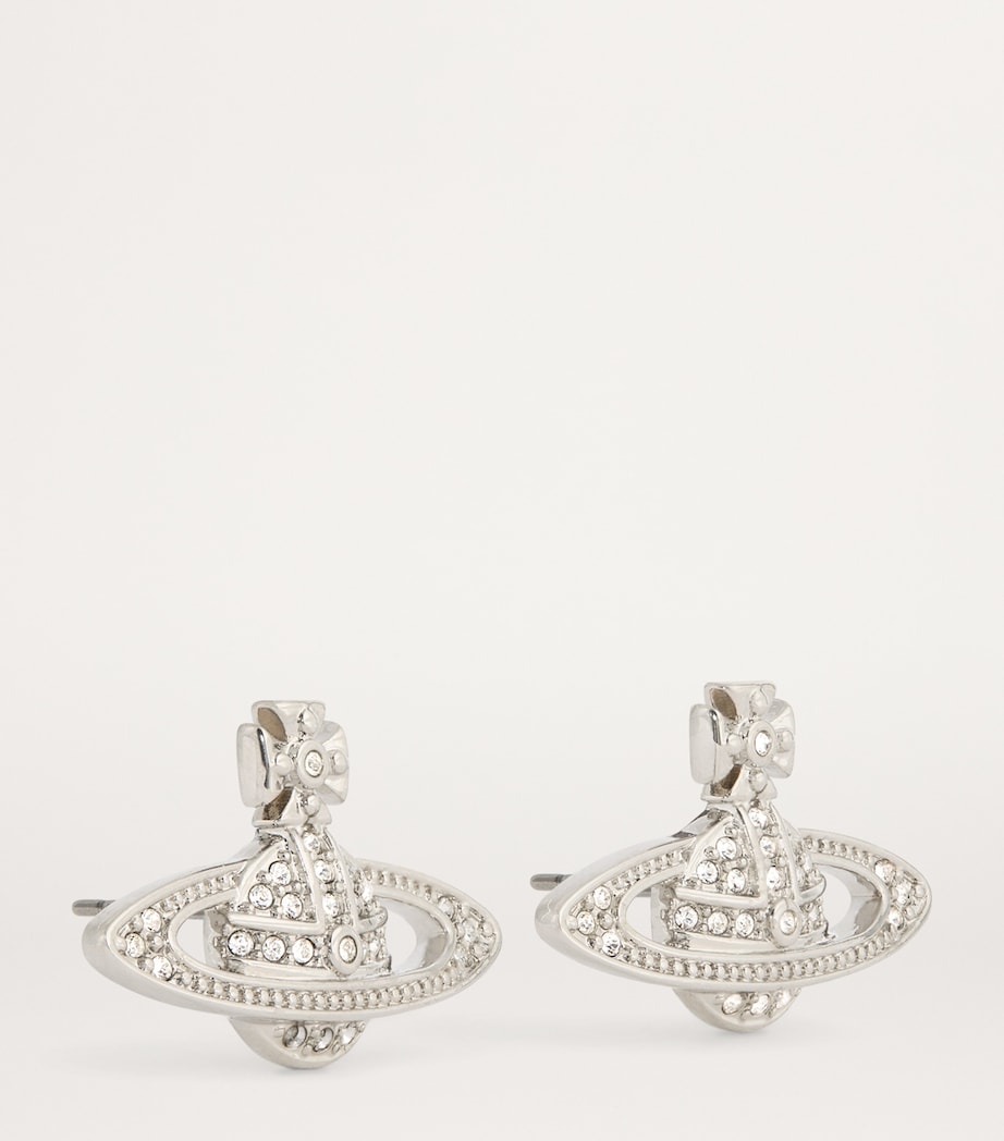 Mini Mayfair Bas Relief Stud Earrings SS22-PLATINUM Image 2