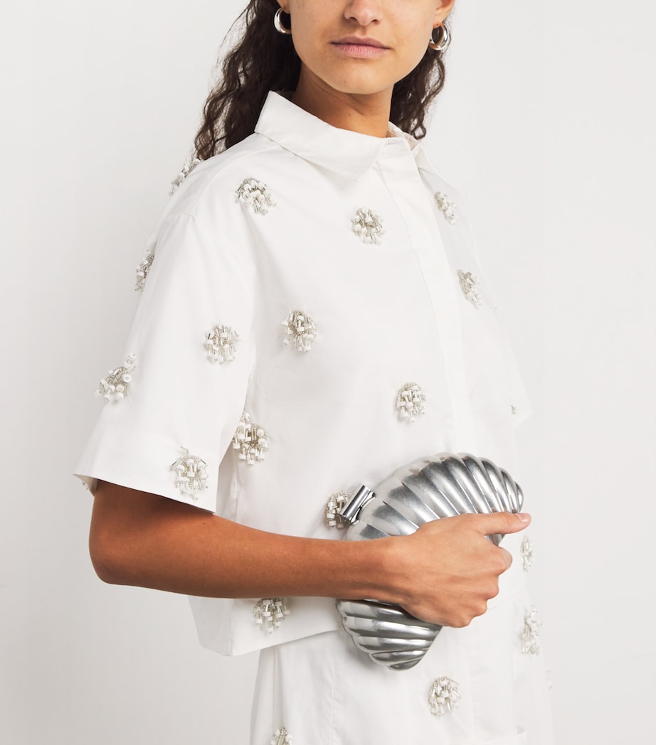 Monet Shell Clutch Bag SILVER Image 2