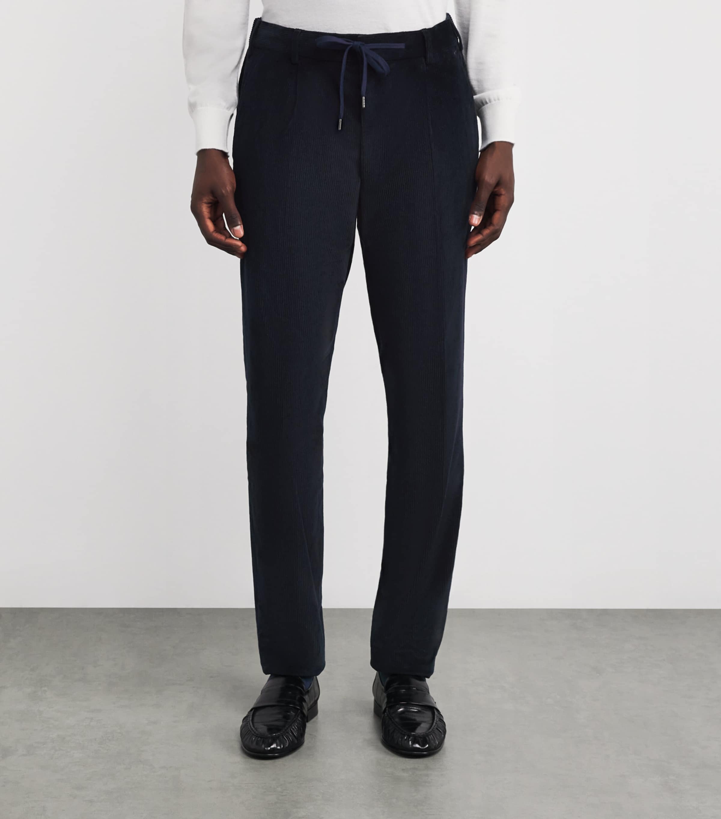 Corduroy Atrani Trousers NVY NAVY Image 3