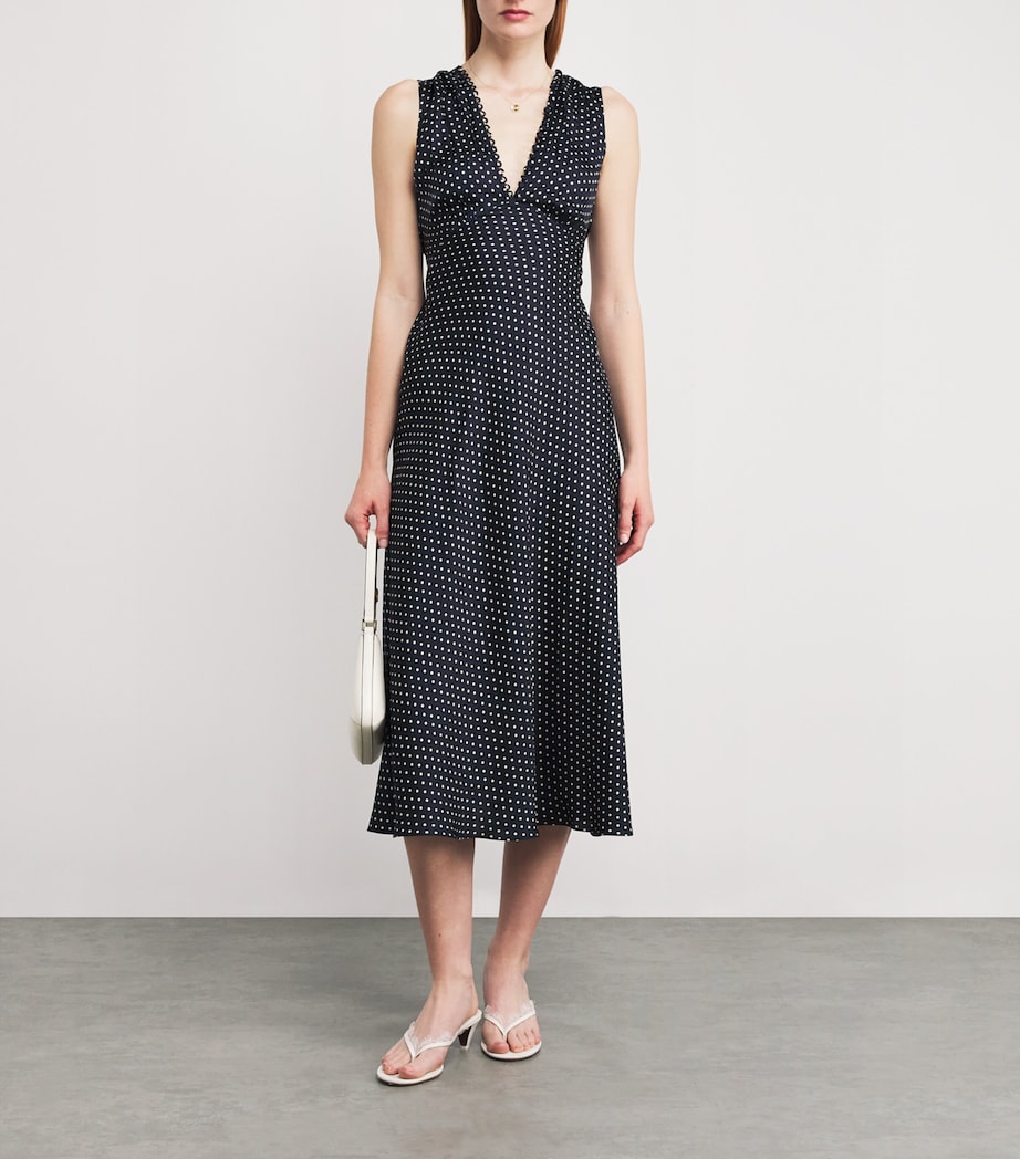 Silk-Blend Tahlia Midi Dress HEPBURN DOT Image 2