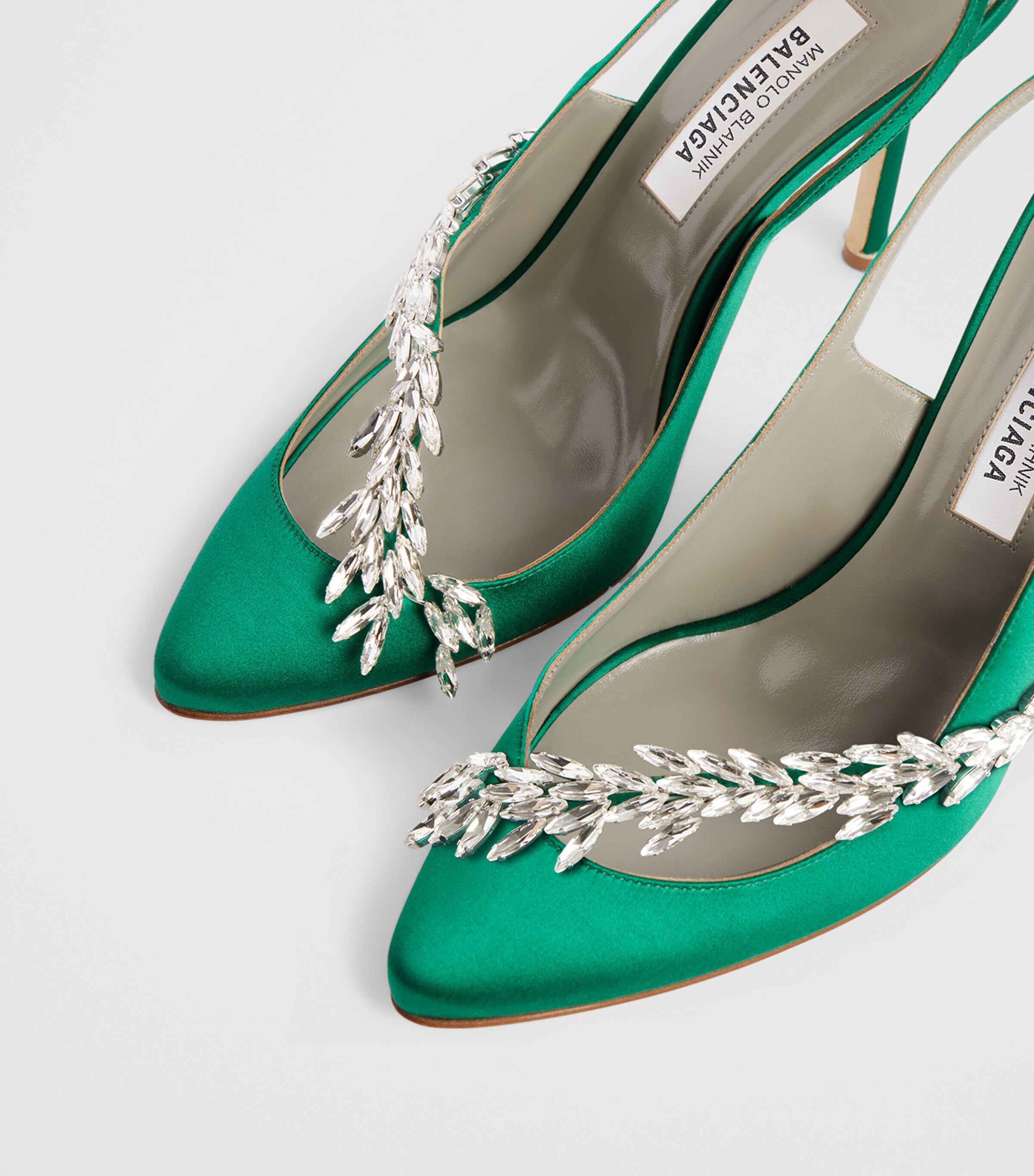 Balenciaga x Manolo Blahnik Embellished Slingback Heels 105 Image 4
