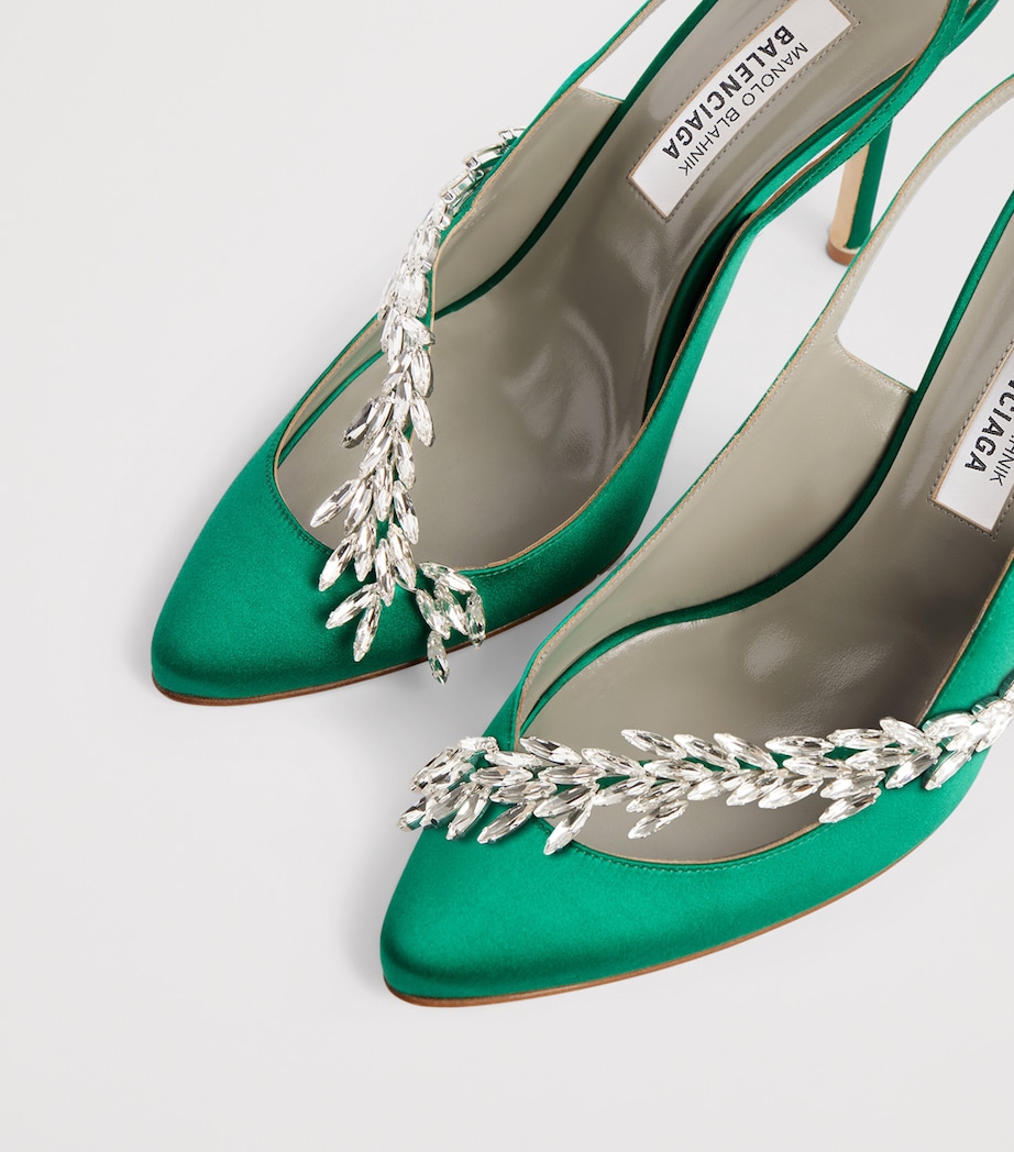 Balenciaga x Manolo Blahnik Embellished Slingback Heels 105 Image 4
