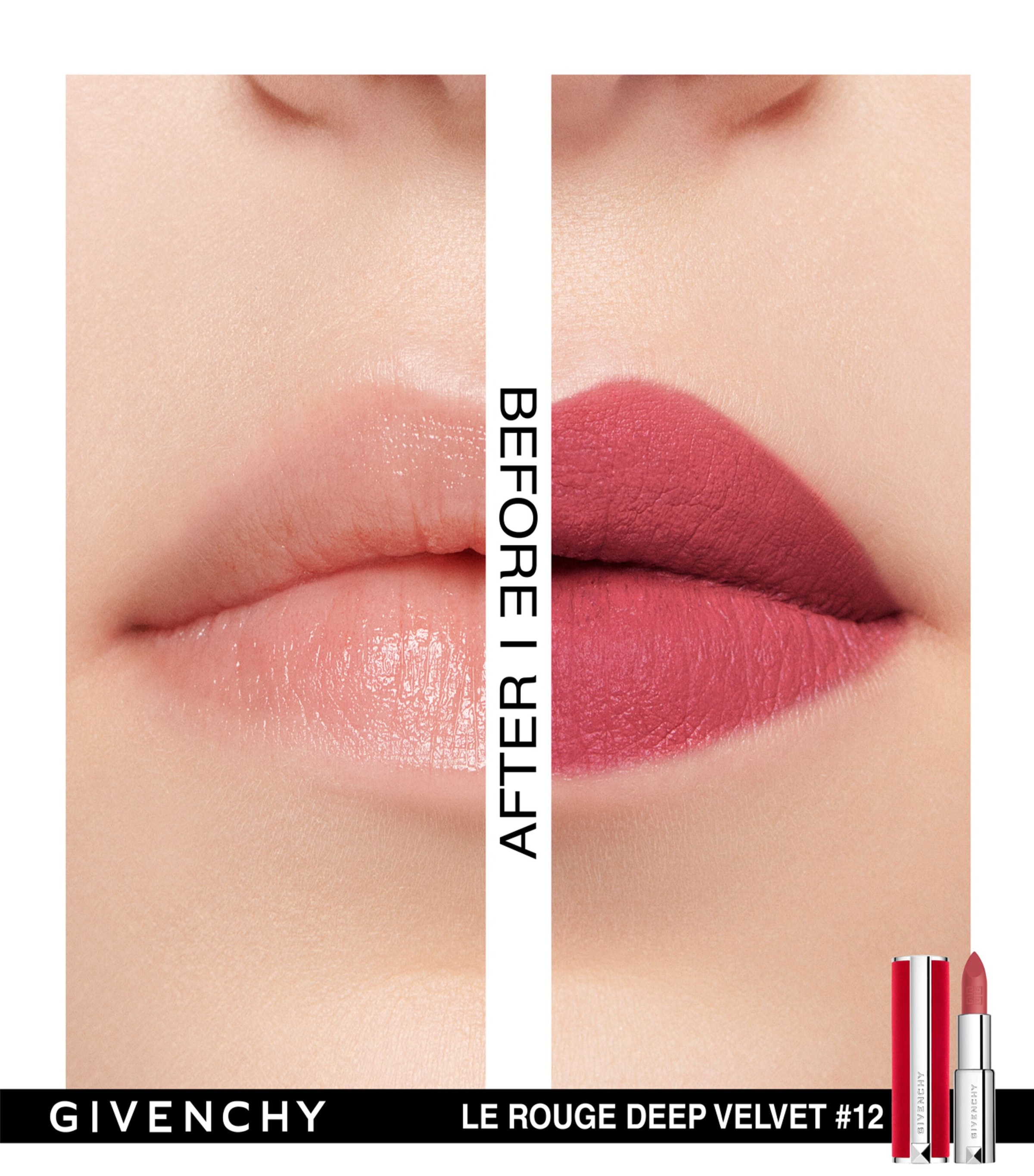 Le Rouge Deep Velvet Lipstick N12 NUDE ROSÉ Image 2