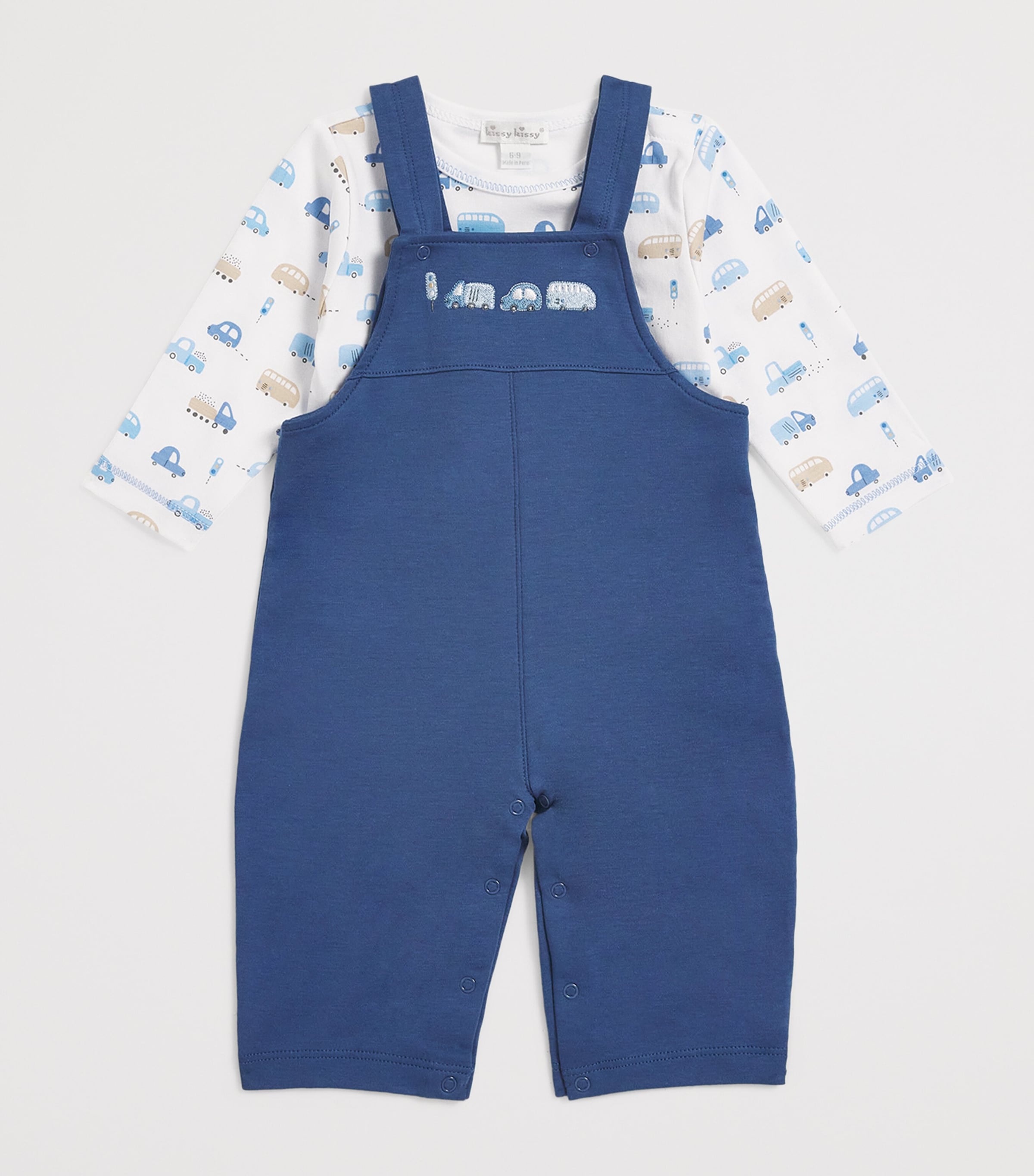 Pima Cotton Stop & Go Top and Overalls Set (0-24 Months) K999MULTI Image 3
