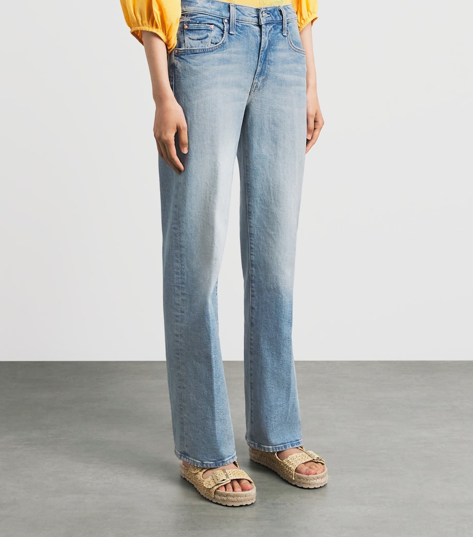 MOTHER Womens The Zip Rambler Skimp Mid-Rise Jeans I Confess Image 4