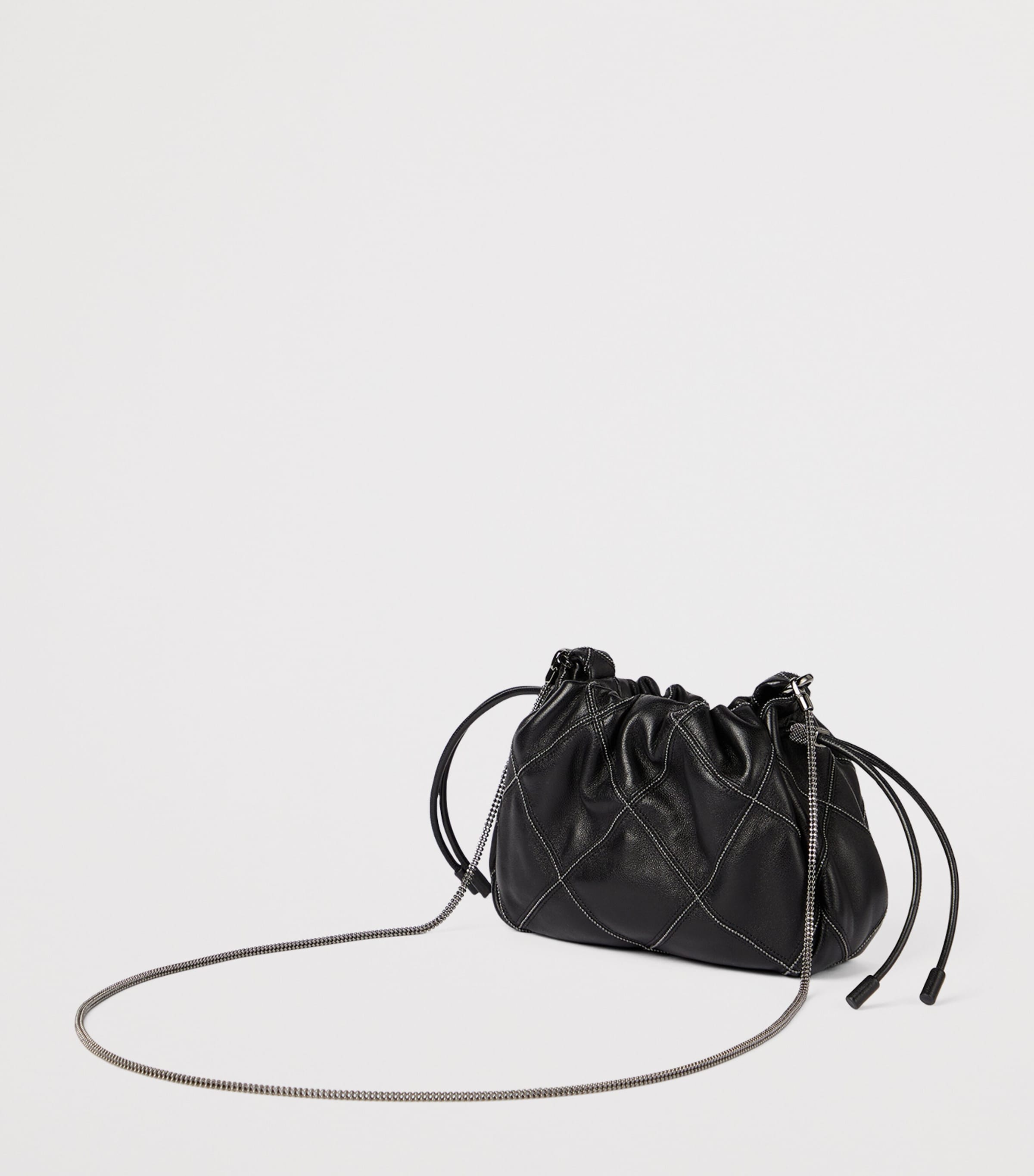 Mini Leather Mellow Bucket Bag C101 Image 3