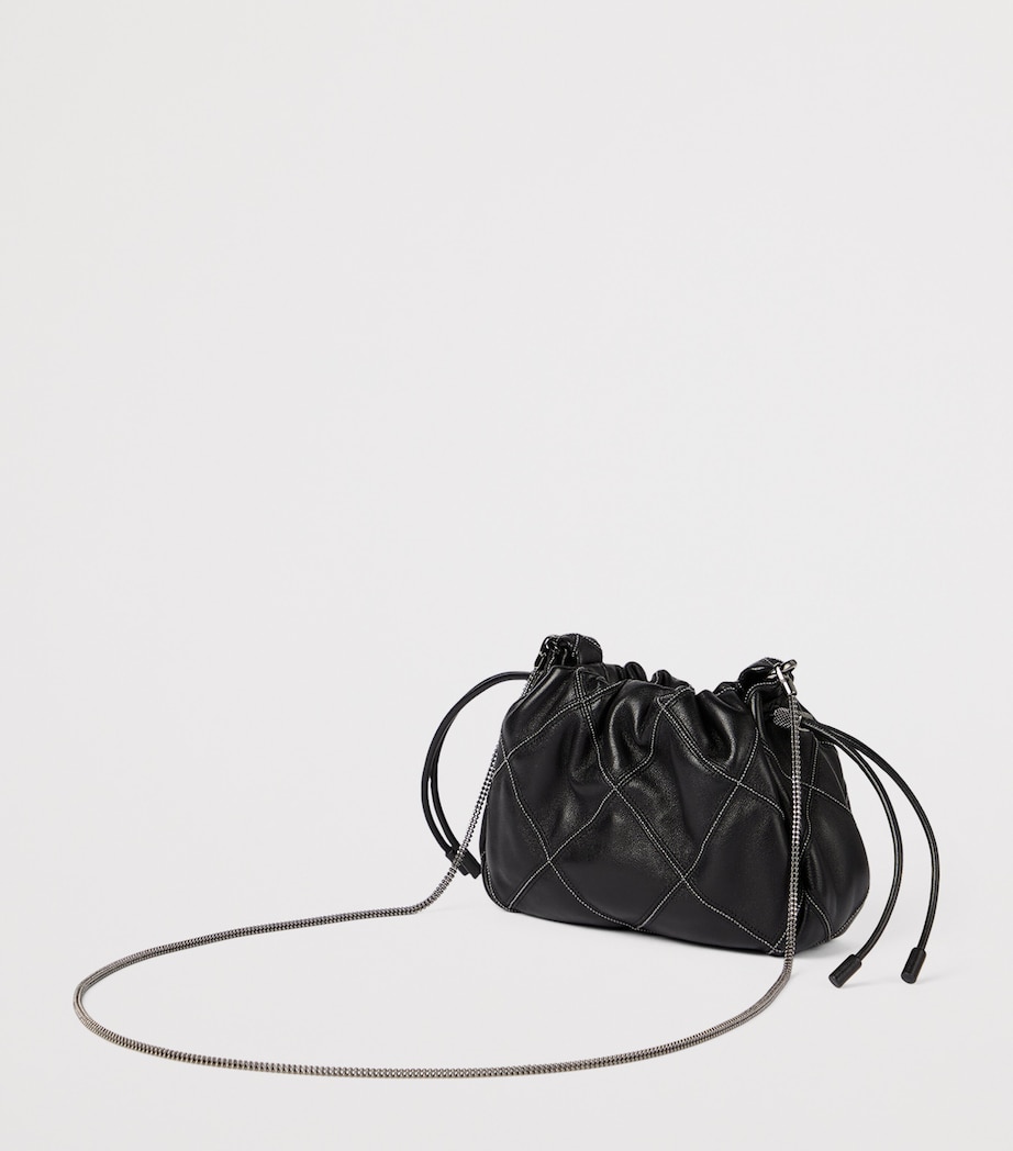 Mini Leather Mellow Bucket Bag C101 Image 3