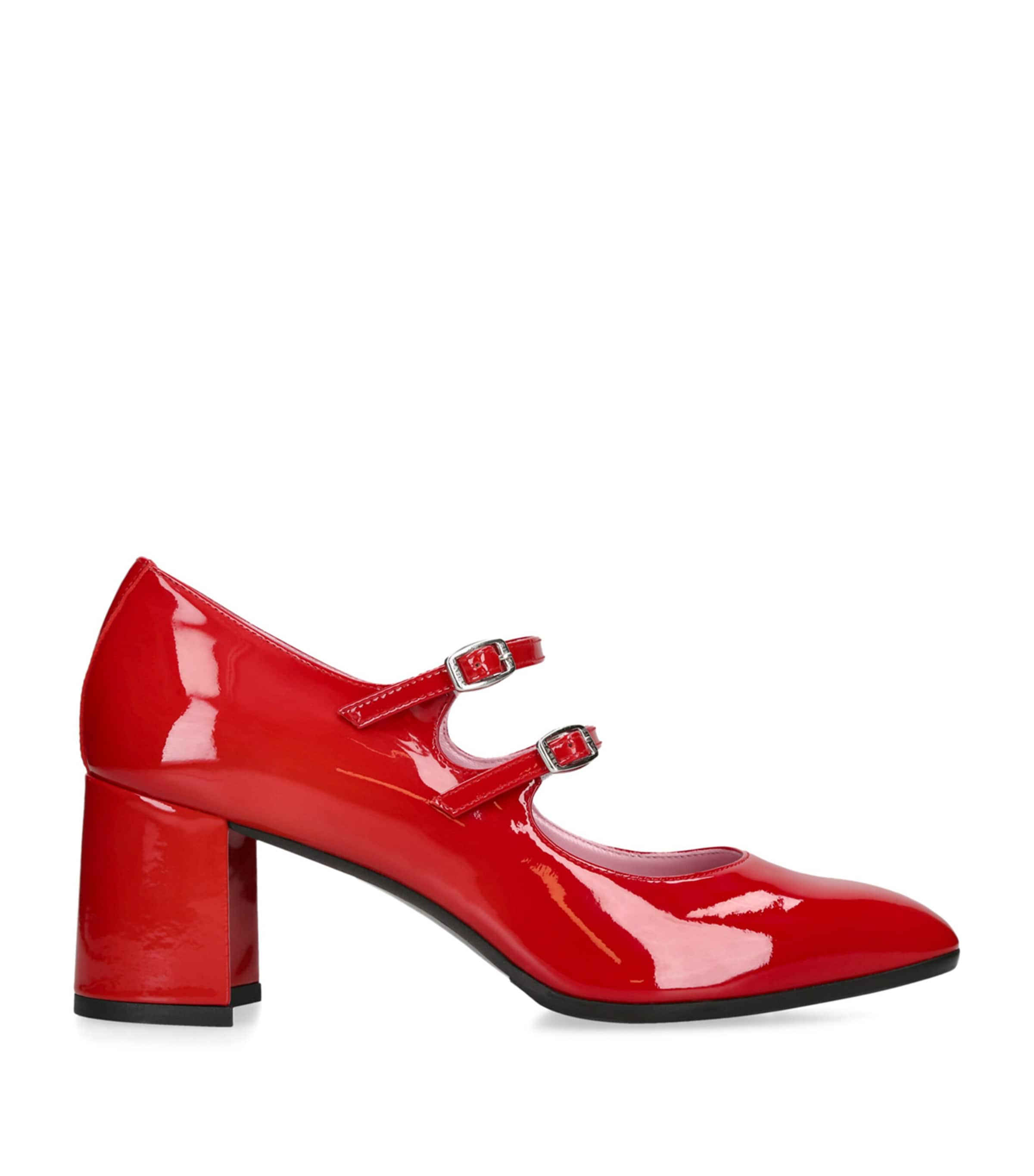 Shop Carel Paris Patent Leather Alice Mary Jane Pumps 60 In Red