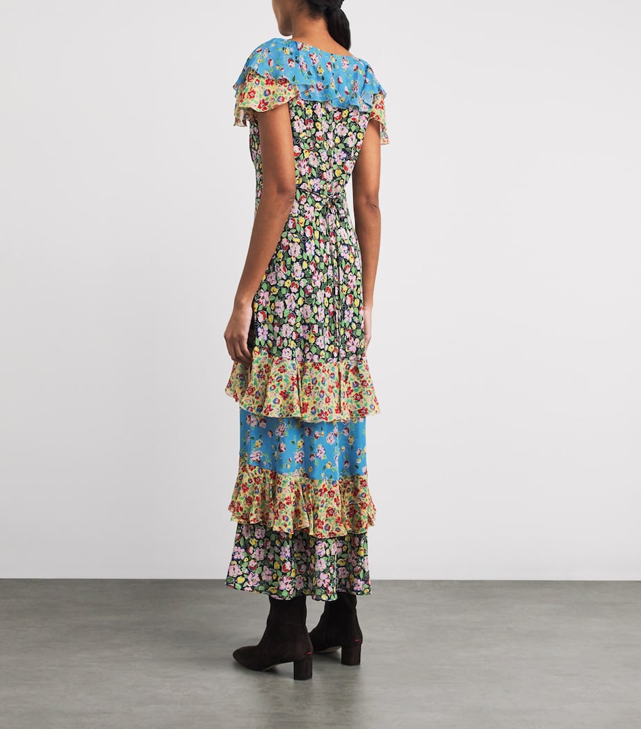 Silk Benoite Midi Dress JEANNIE MIX MULTI Image 3